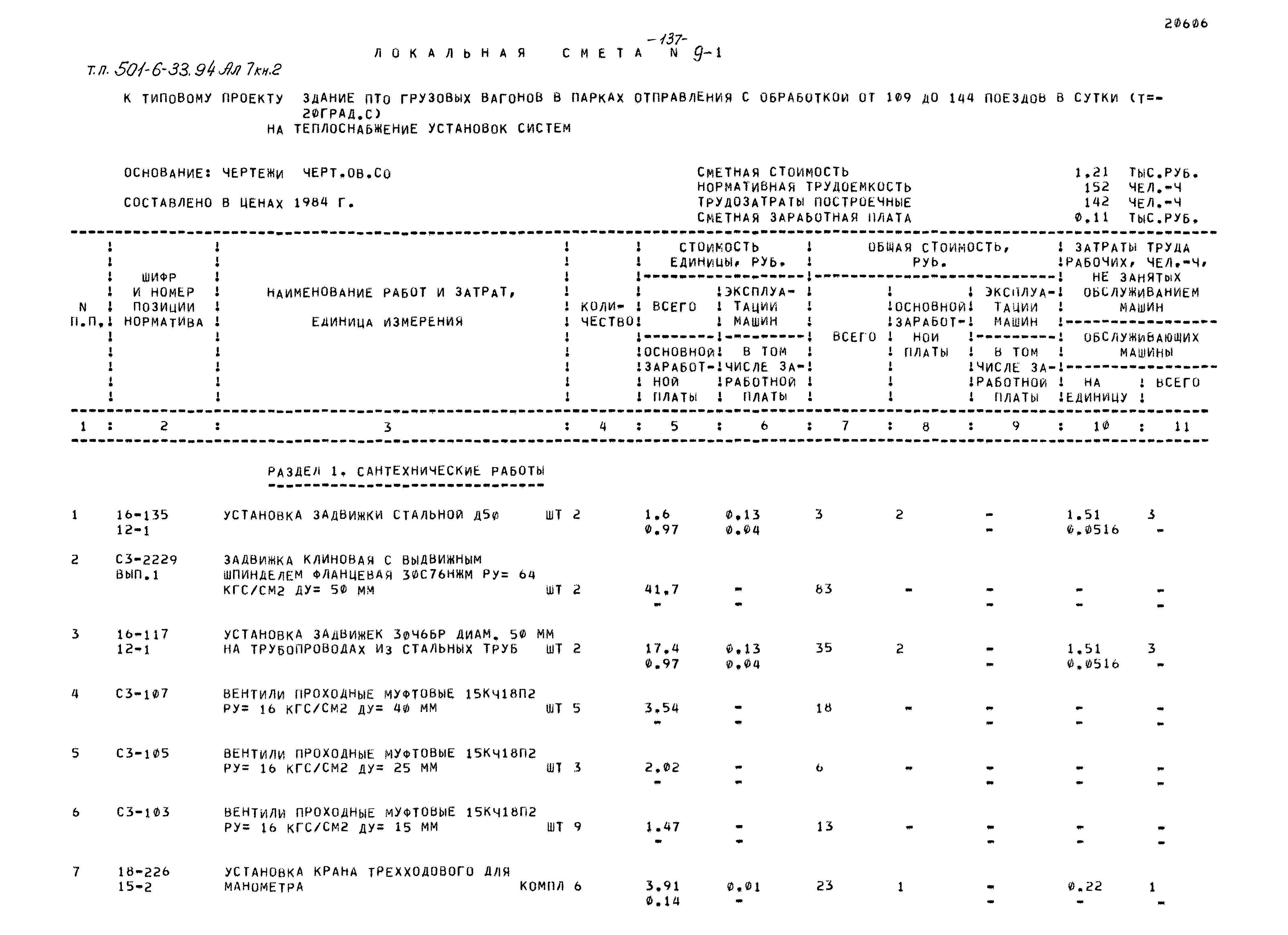 Типовой проект 501-6-33.94