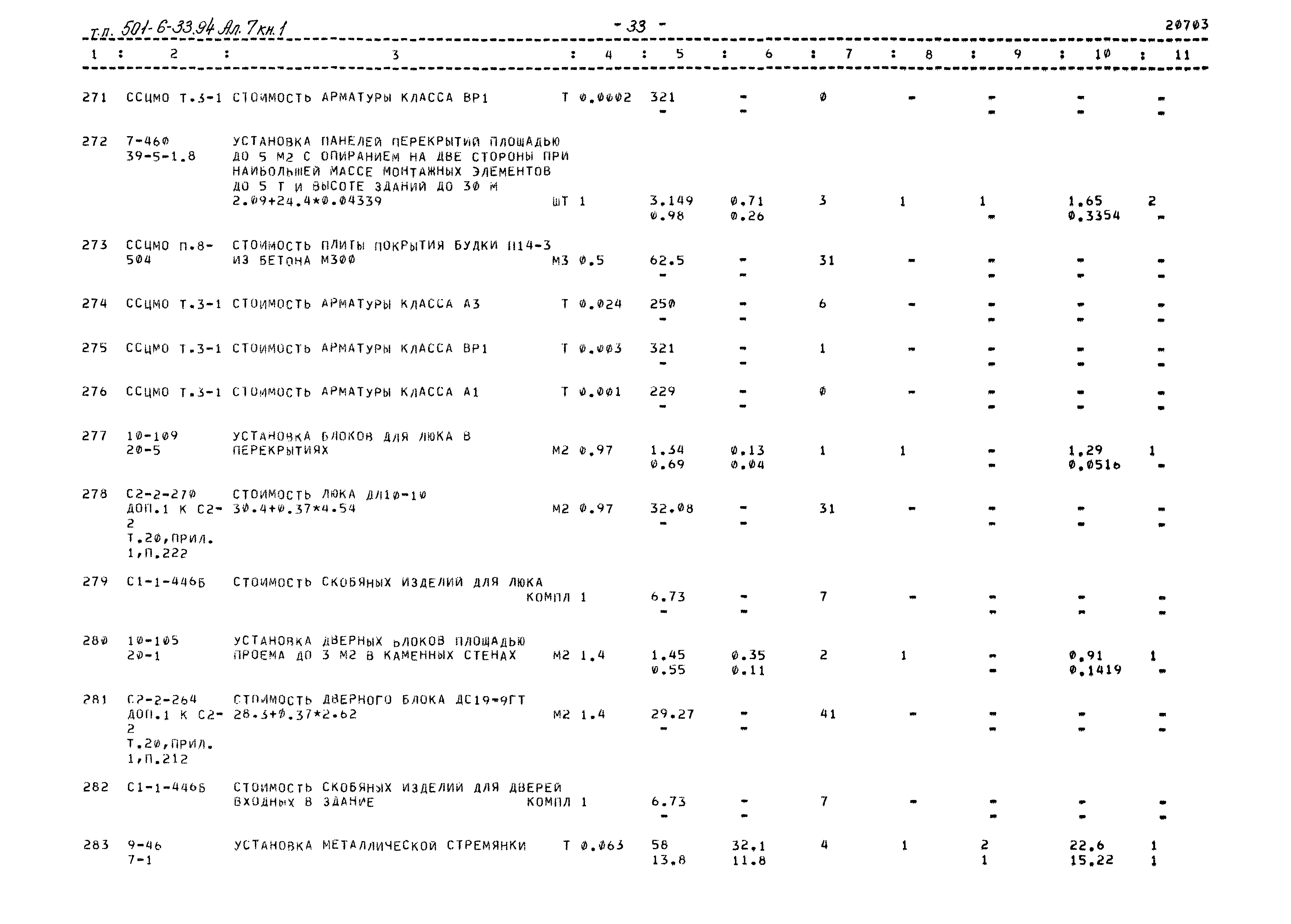 Типовой проект 501-6-33.94