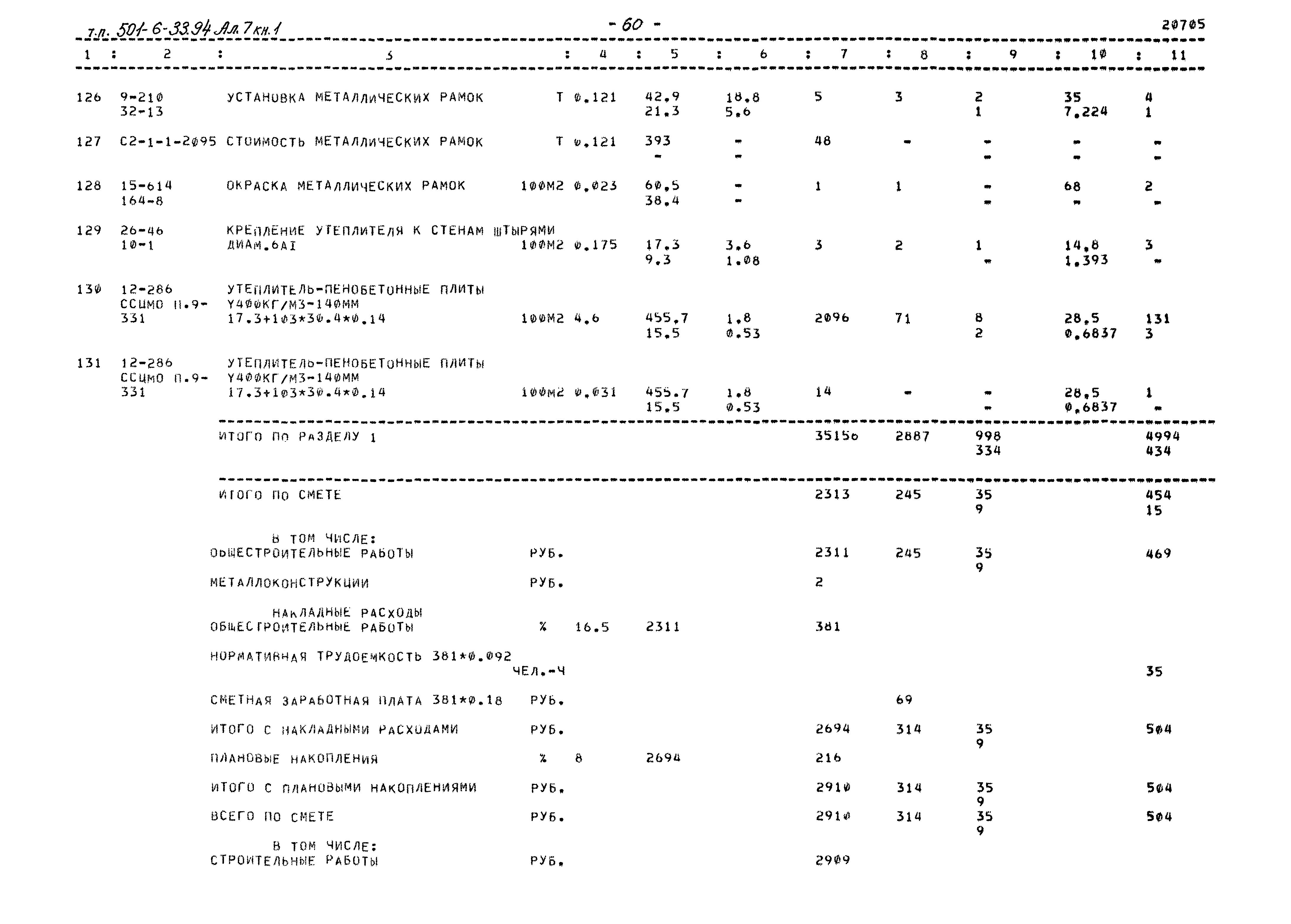 Типовой проект 501-6-33.94