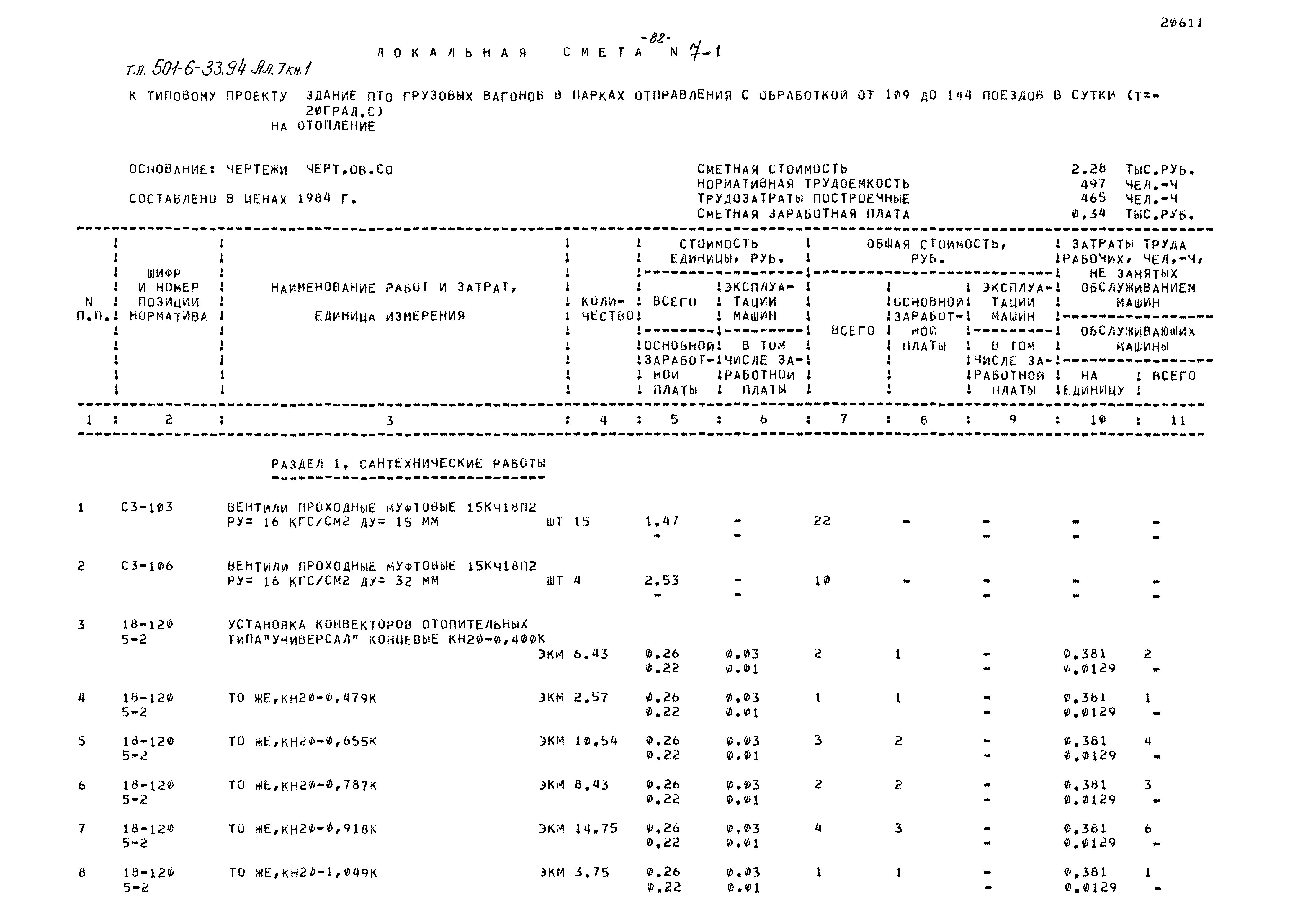 Типовой проект 501-6-33.94