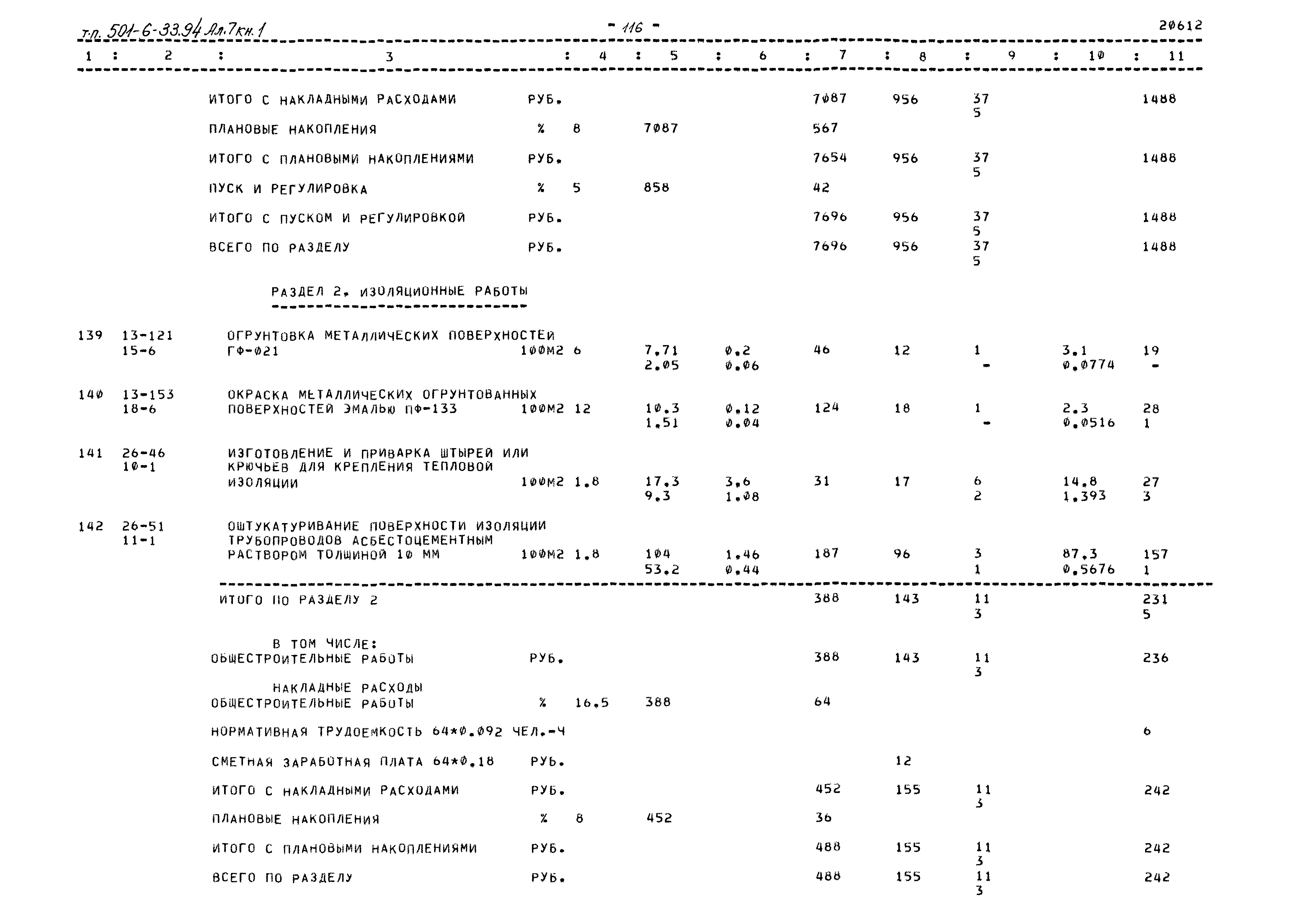 Типовой проект 501-6-33.94