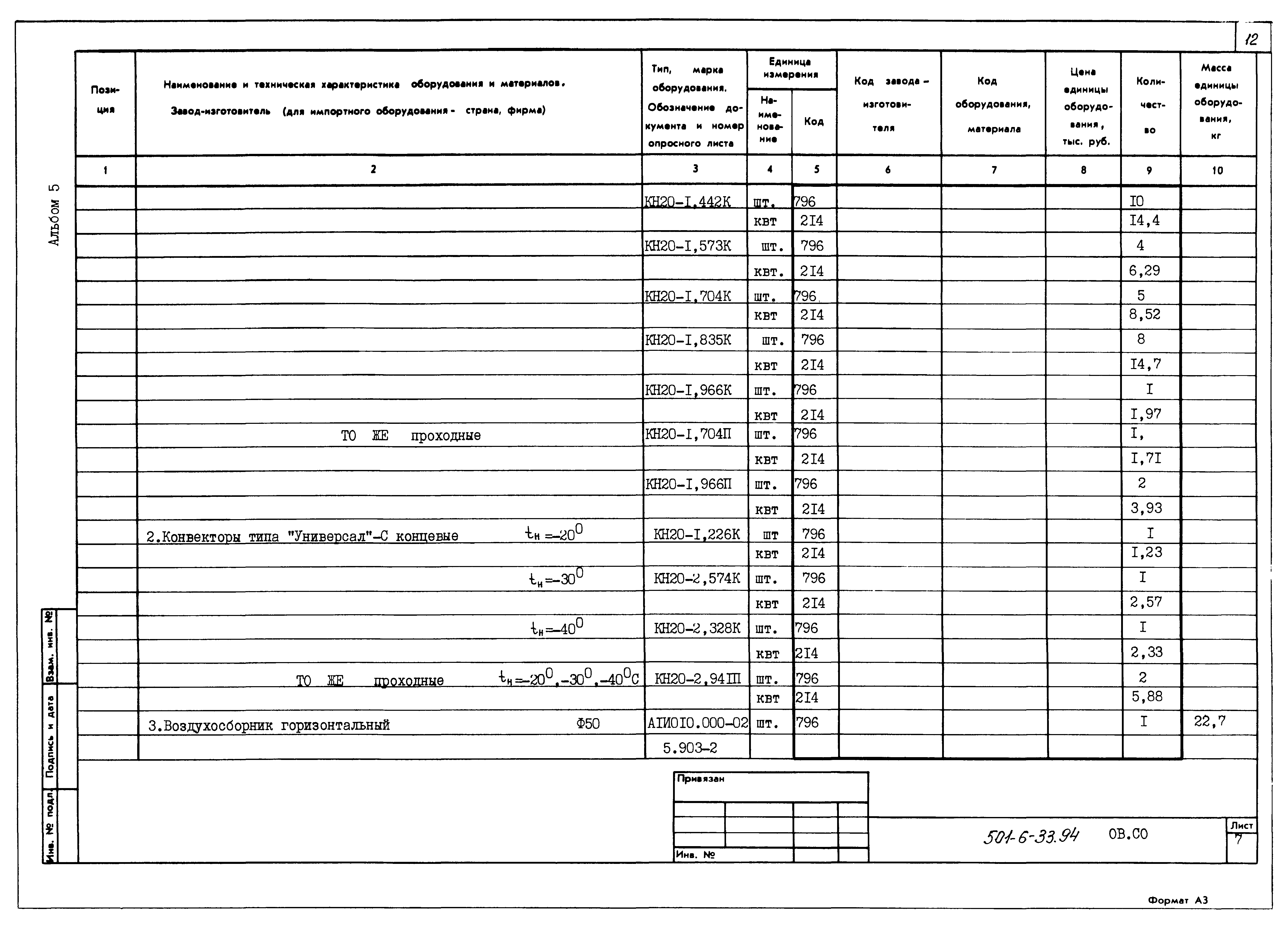 Типовой проект 501-6-33.94