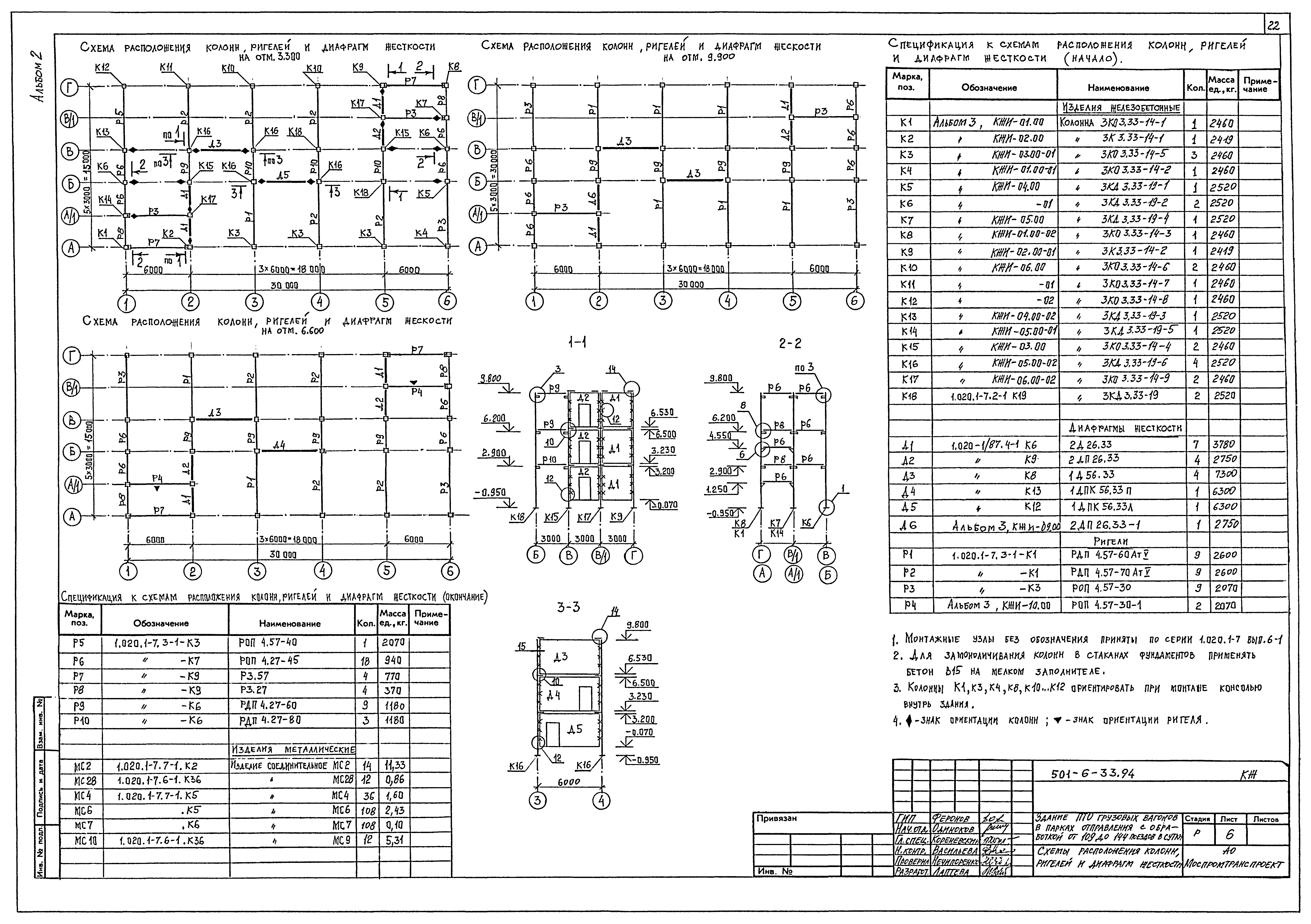 Типовой проект 501-6-33.94