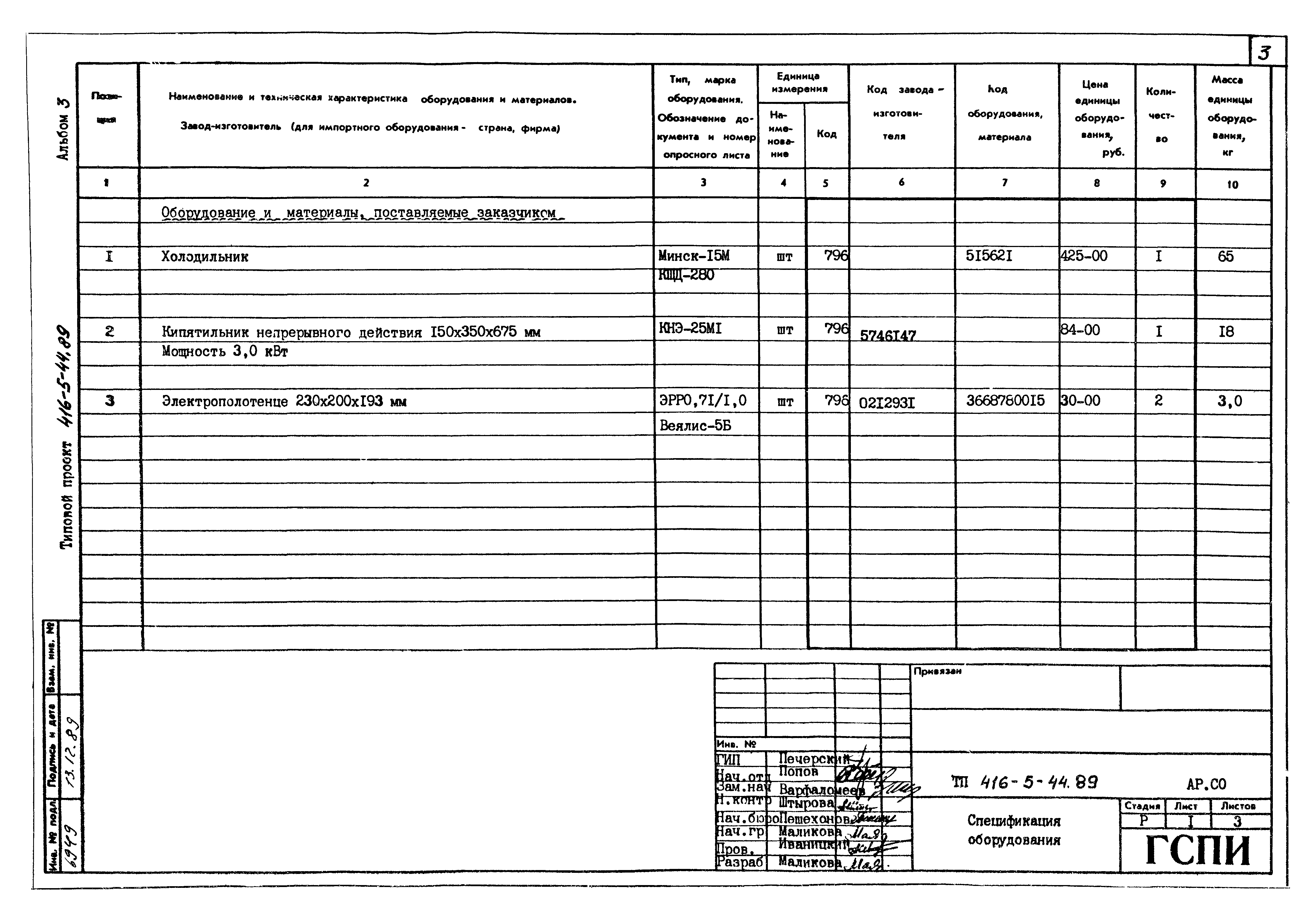 Типовой проект 416-5-44.89