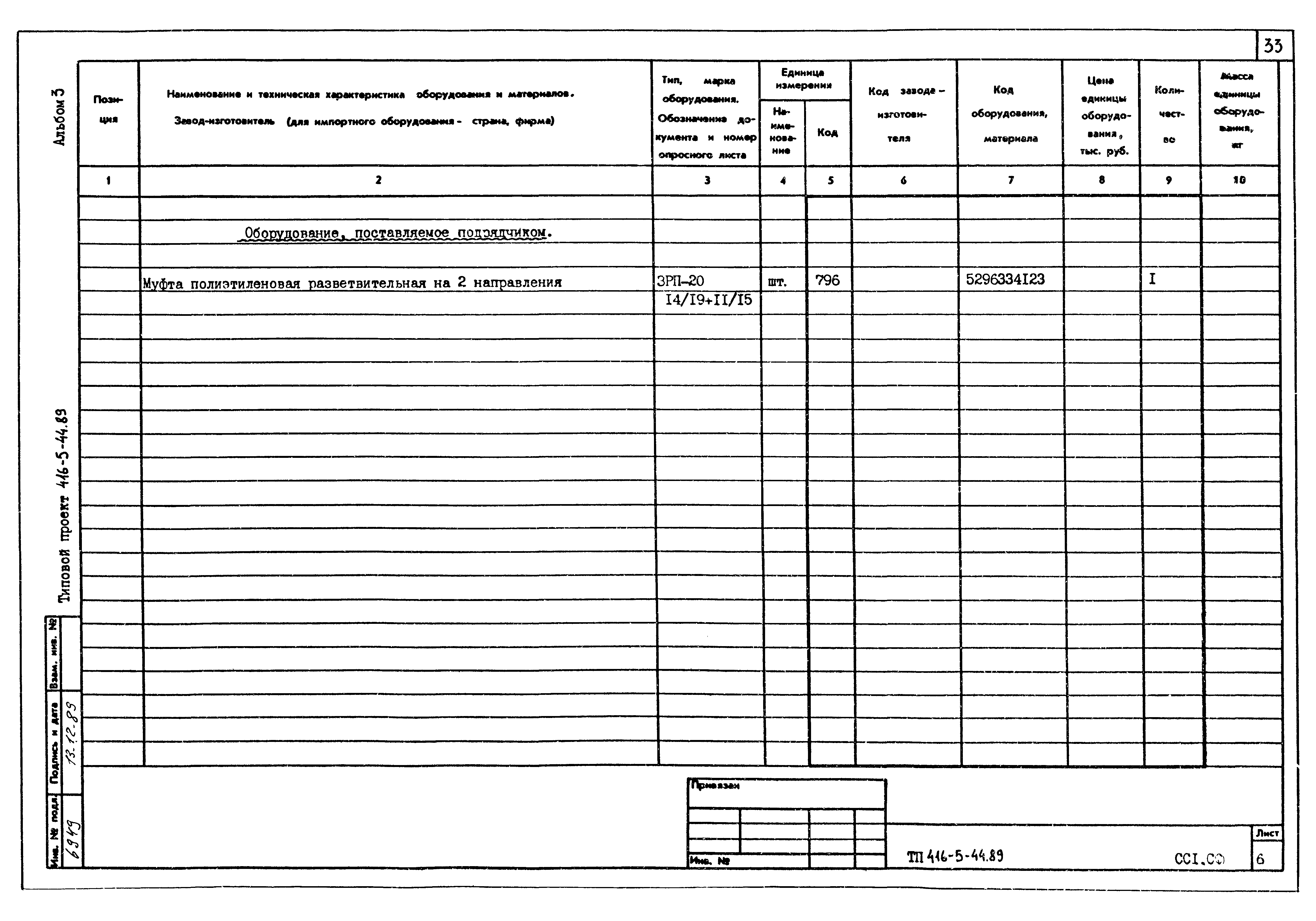 Типовой проект 416-5-44.89