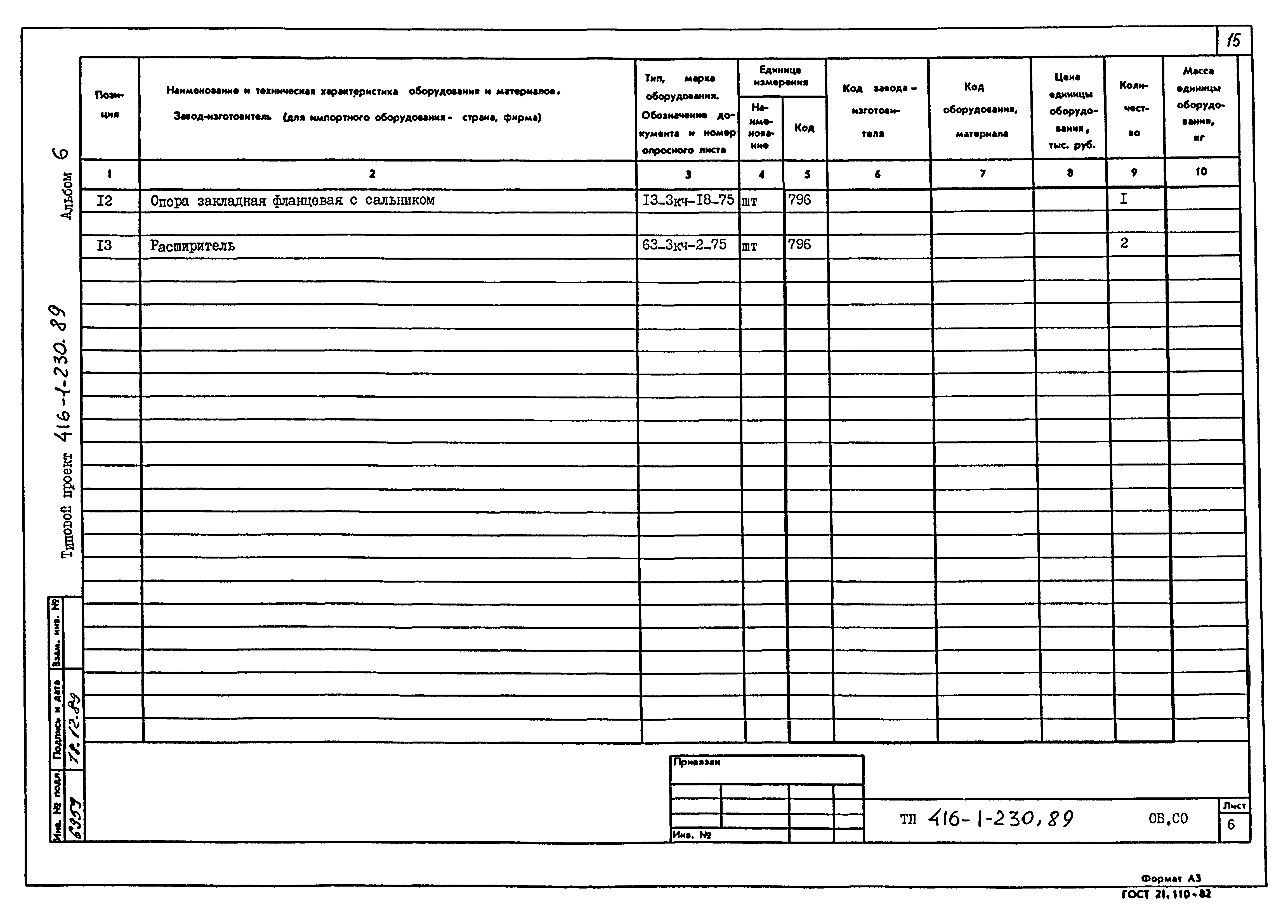 Типовой проект 416-1-230.89