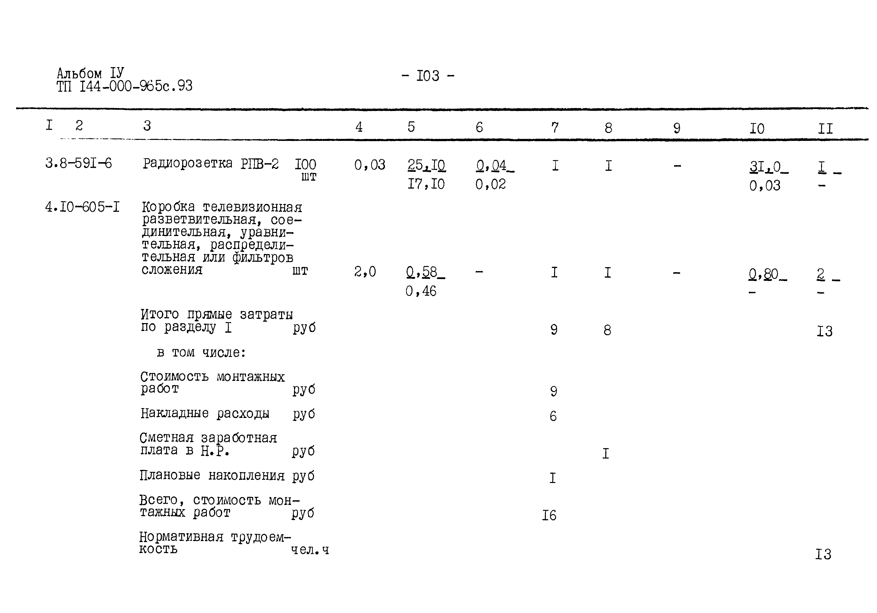 Типовой проект 144-000-965с.93