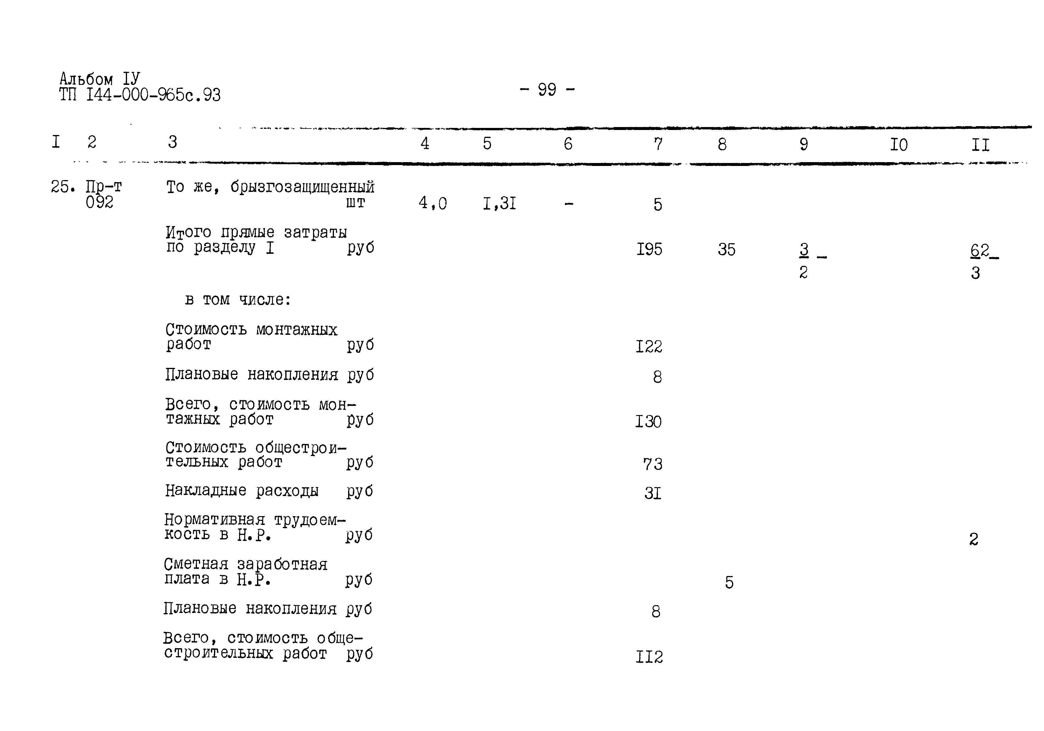 Типовой проект 144-000-965с.93