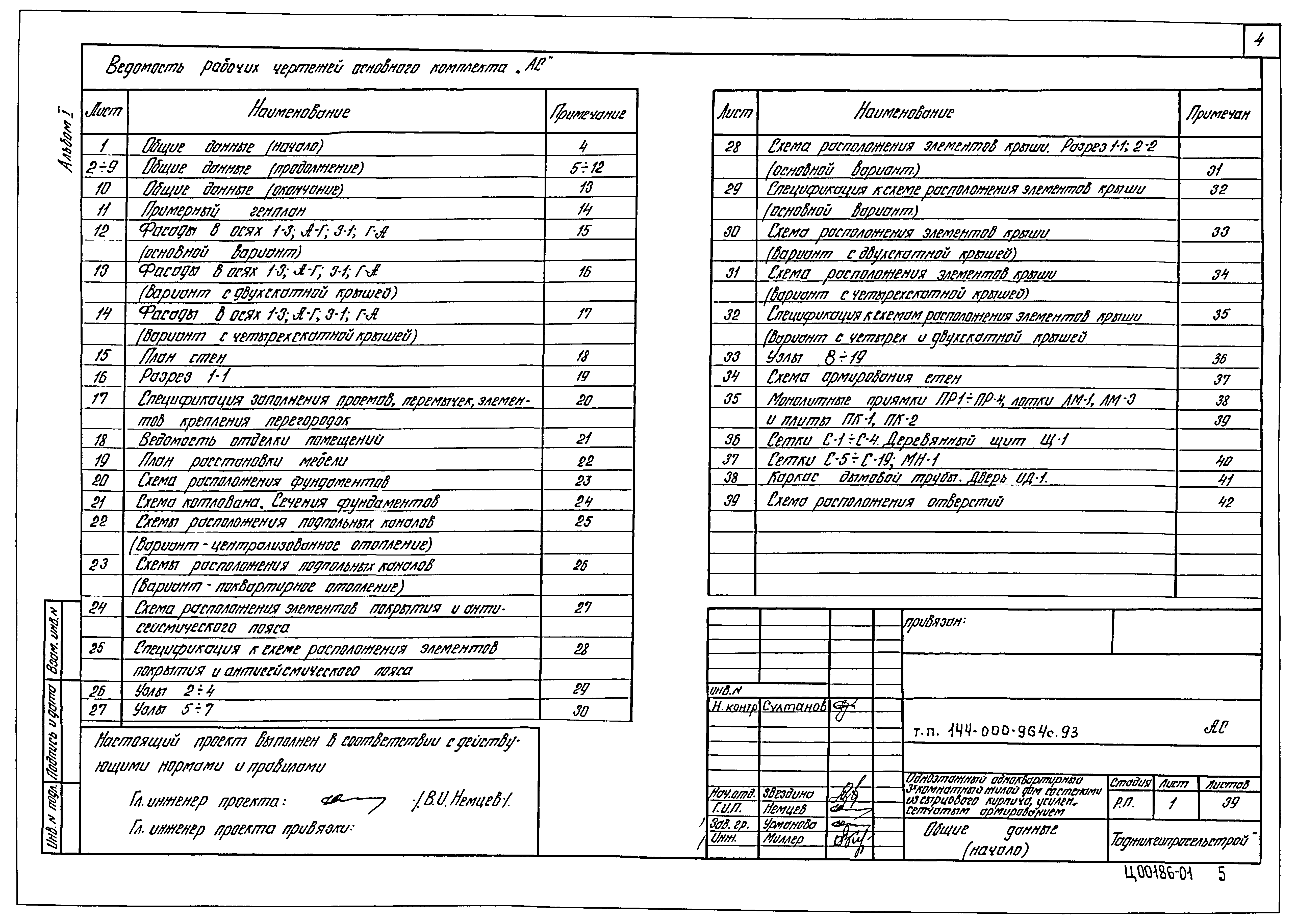 Типовой проект 144-000-964с.93