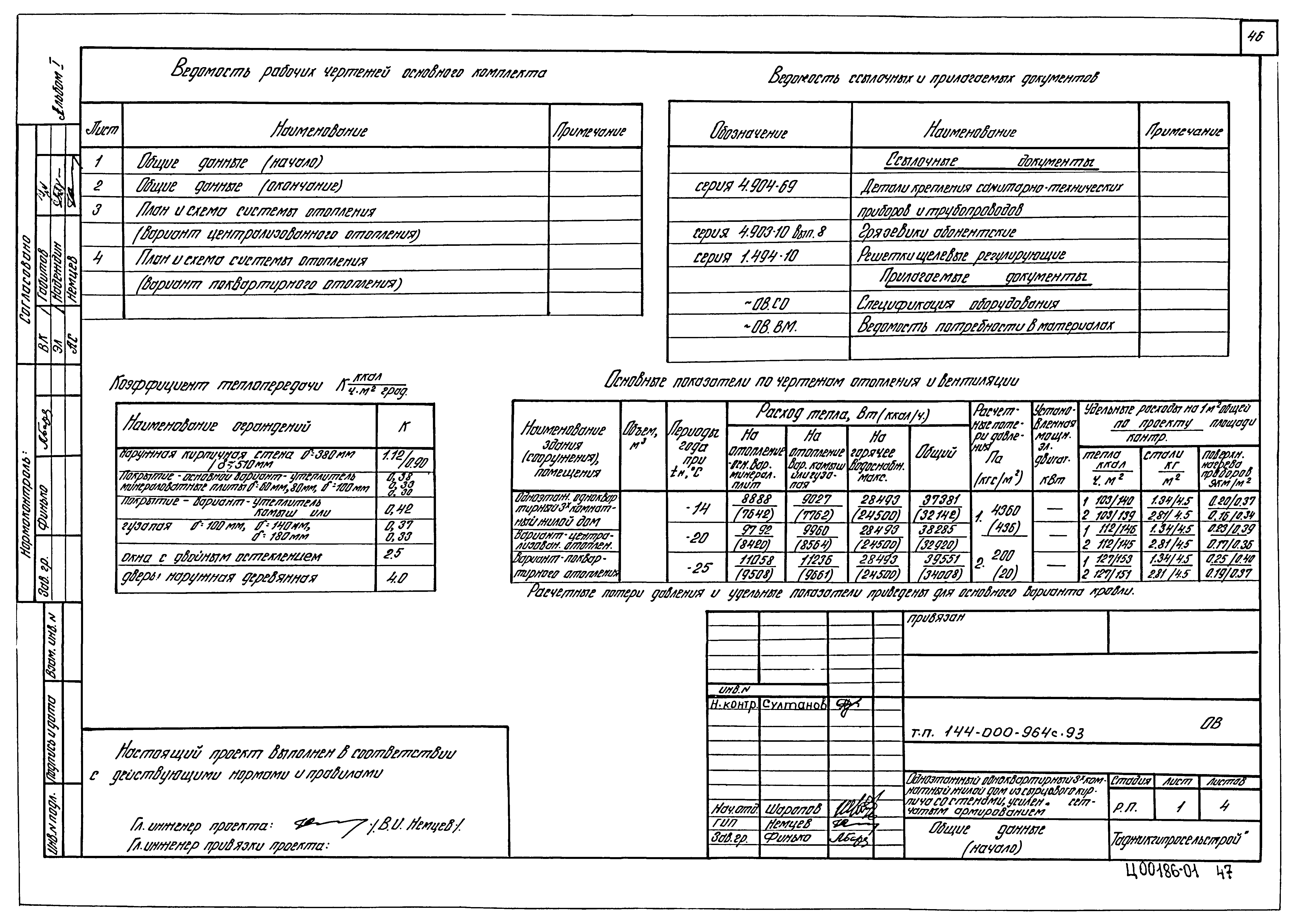Типовой проект 144-000-964с.93