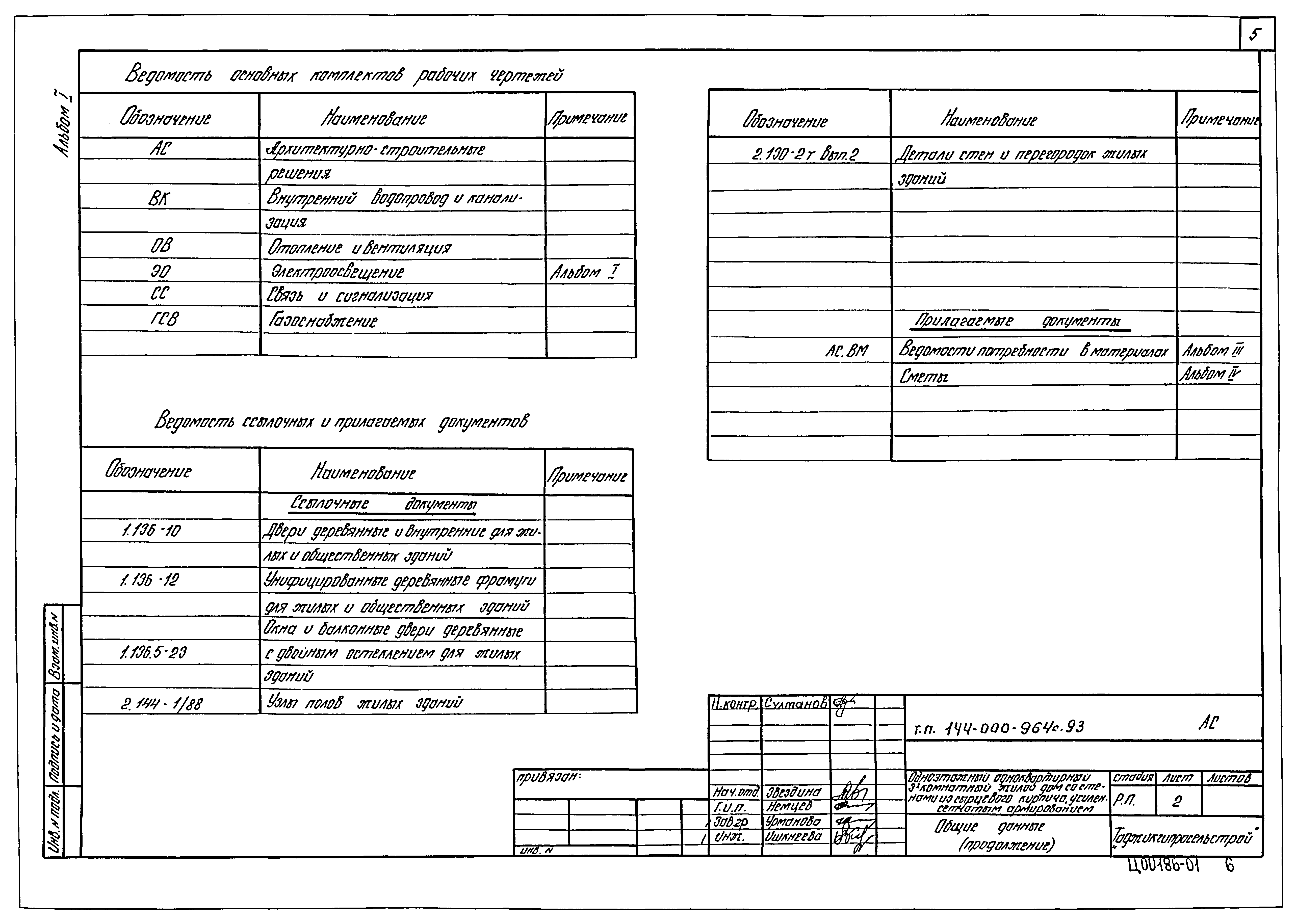 Типовой проект 144-000-964с.93