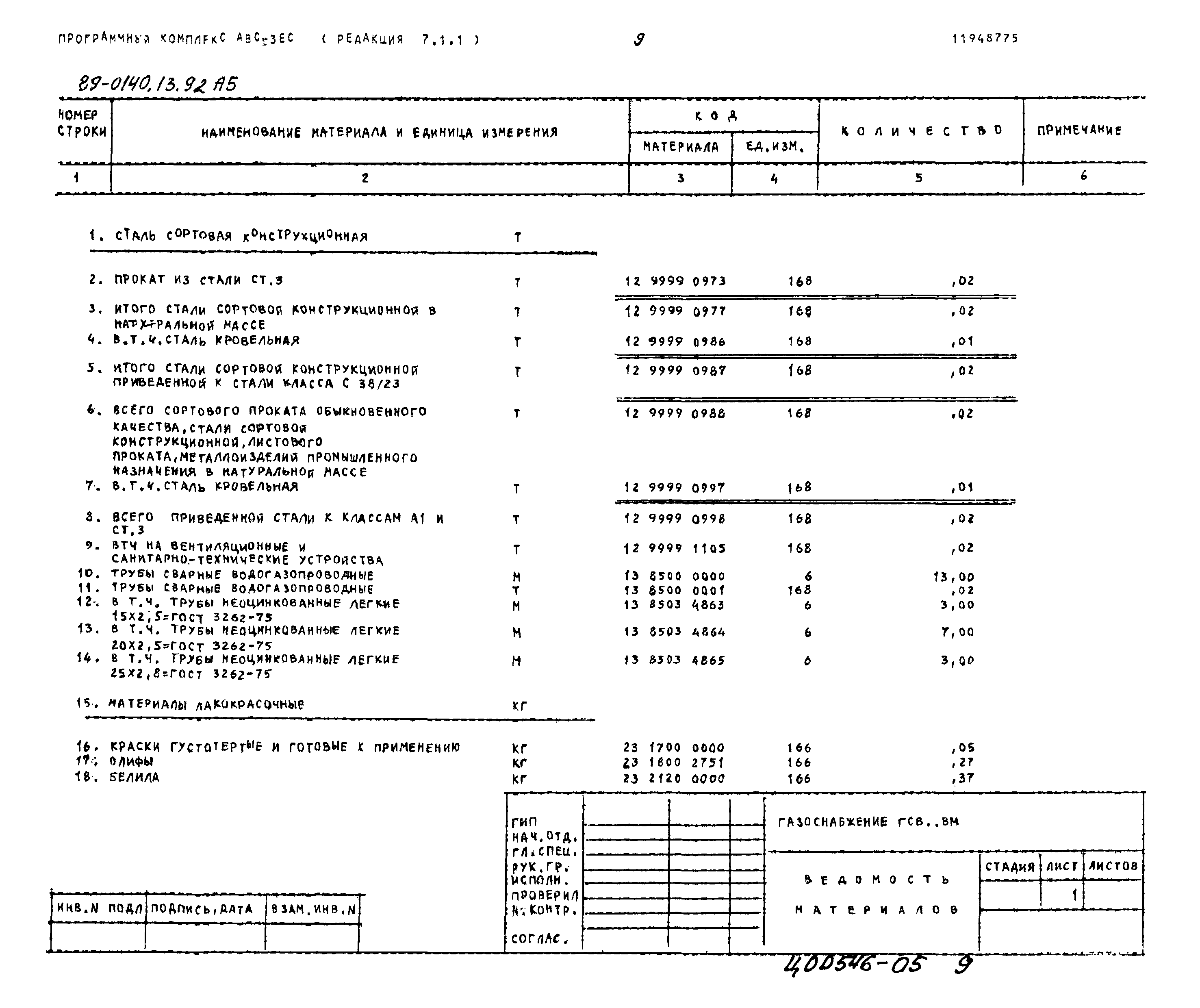 Типовой проект 89-0140.13.92