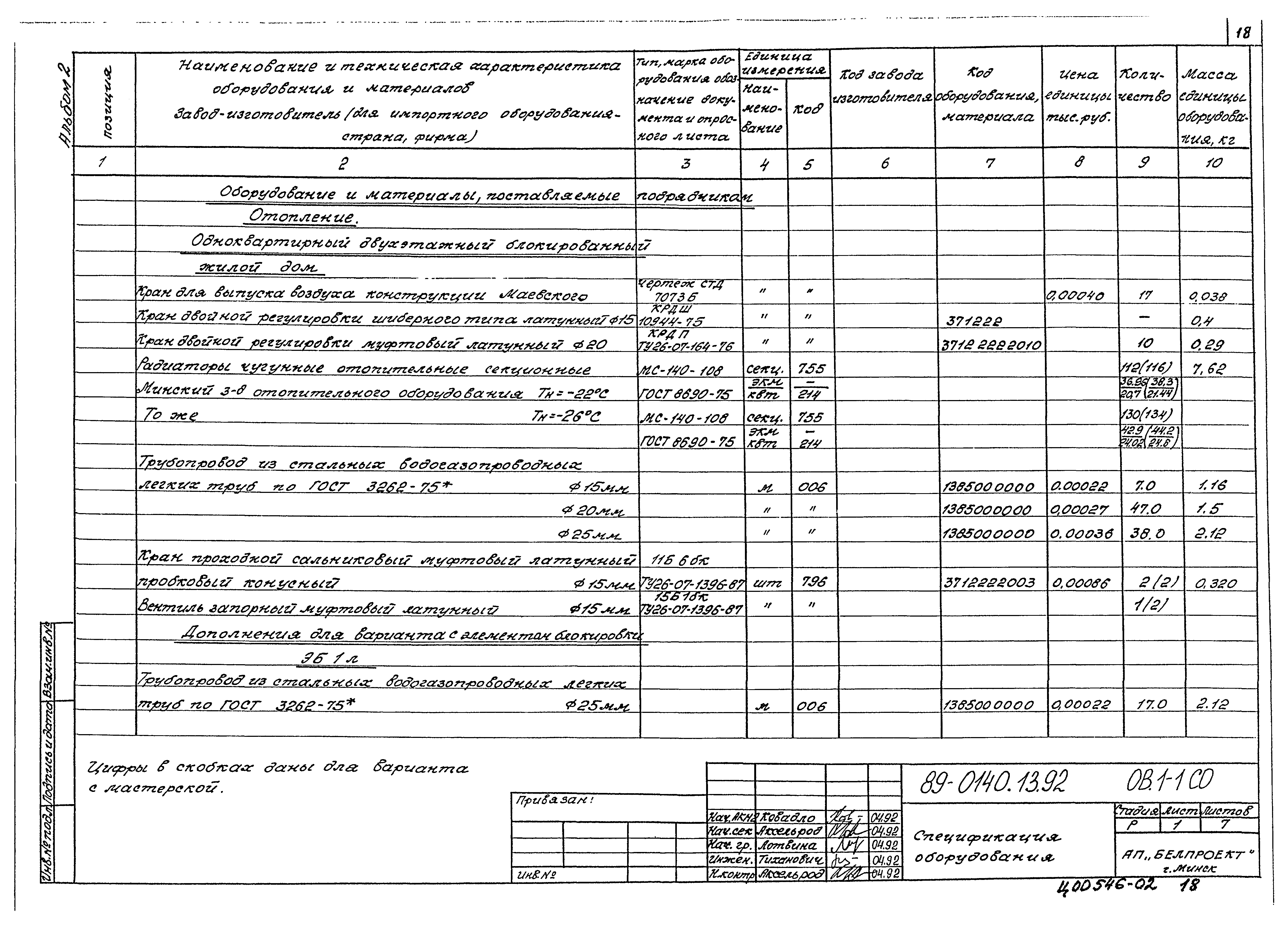 Типовой проект 89-0140.13.92