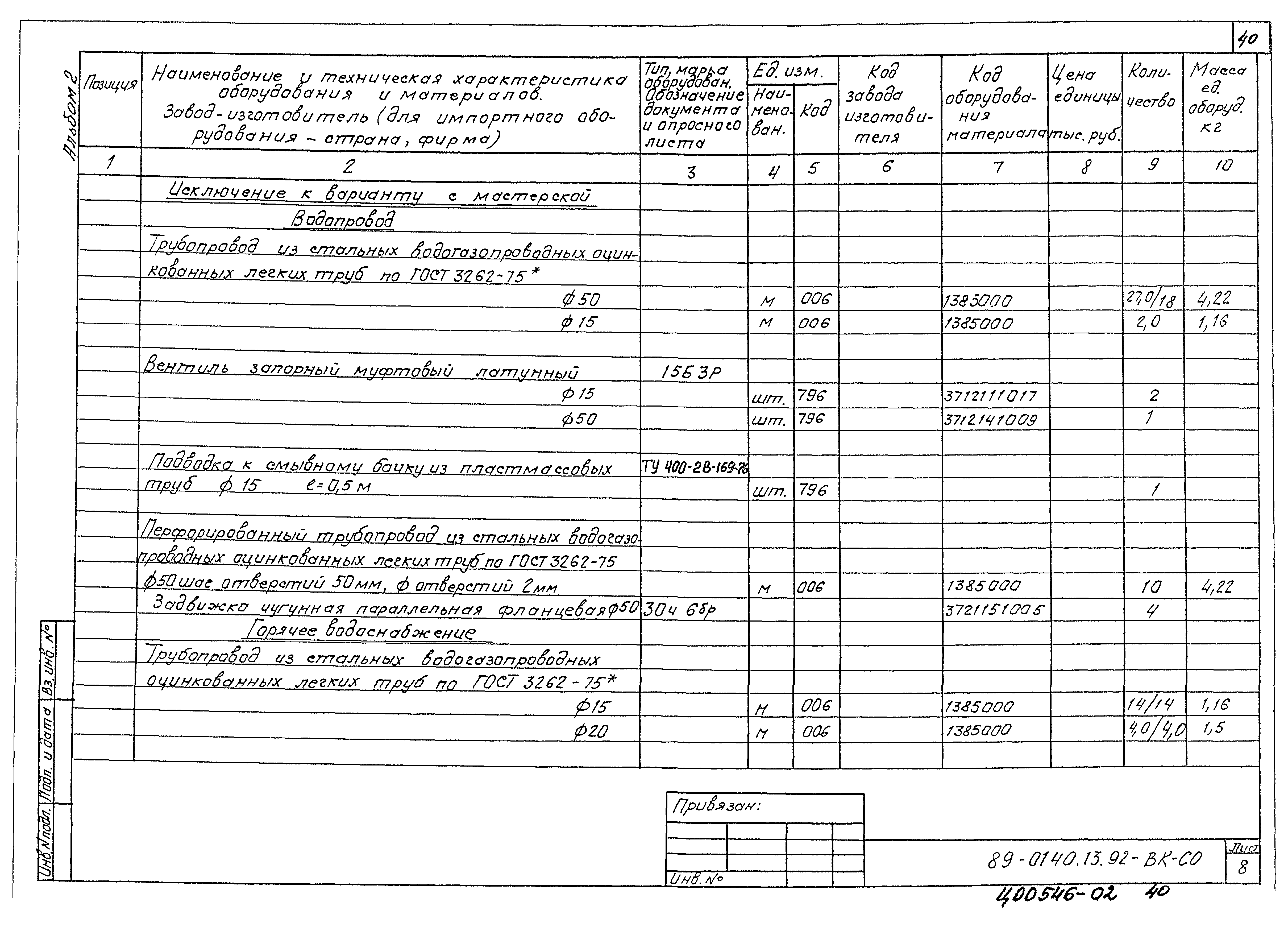 Типовой проект 89-0140.13.92