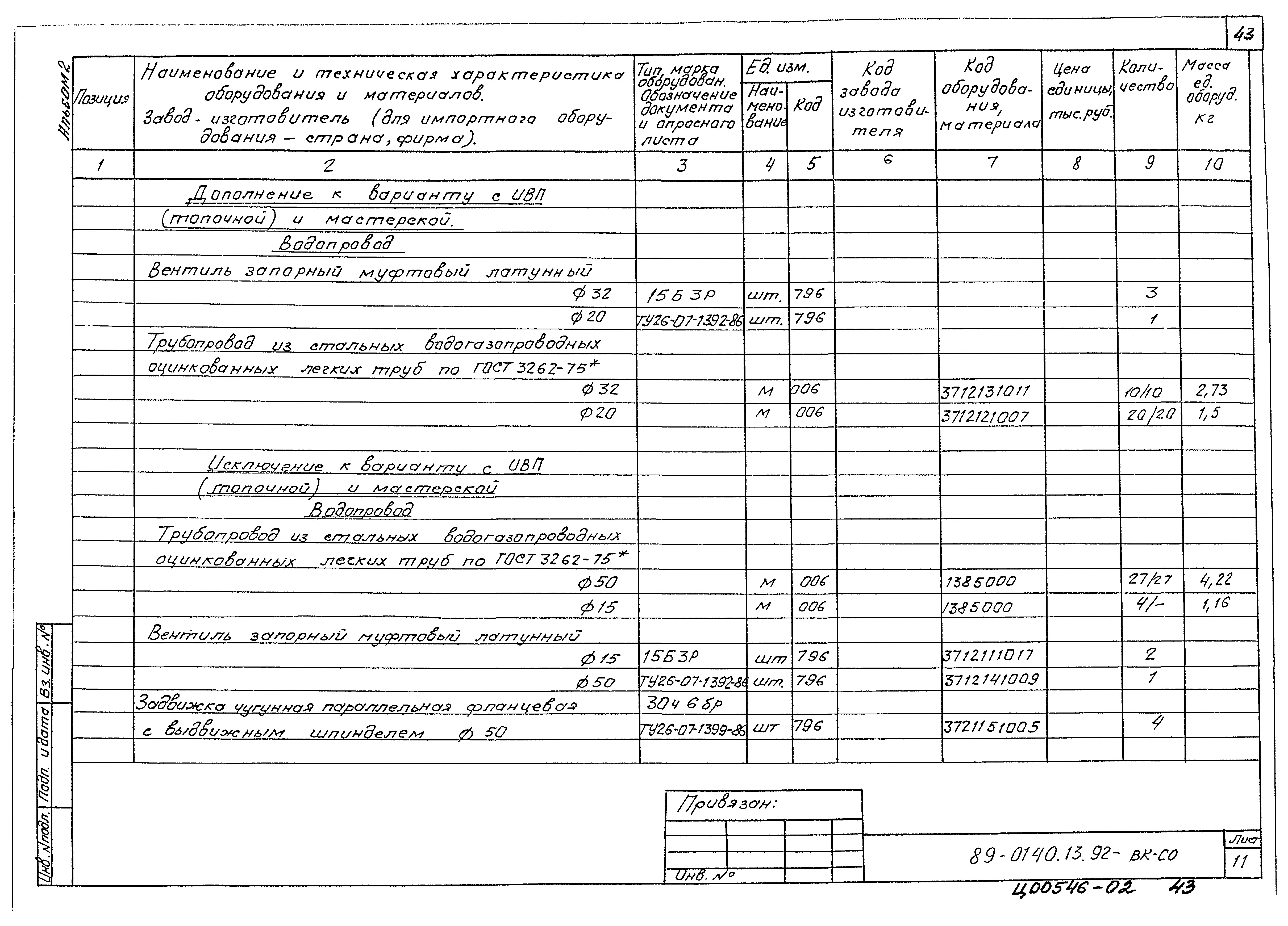 Типовой проект 89-0140.13.92