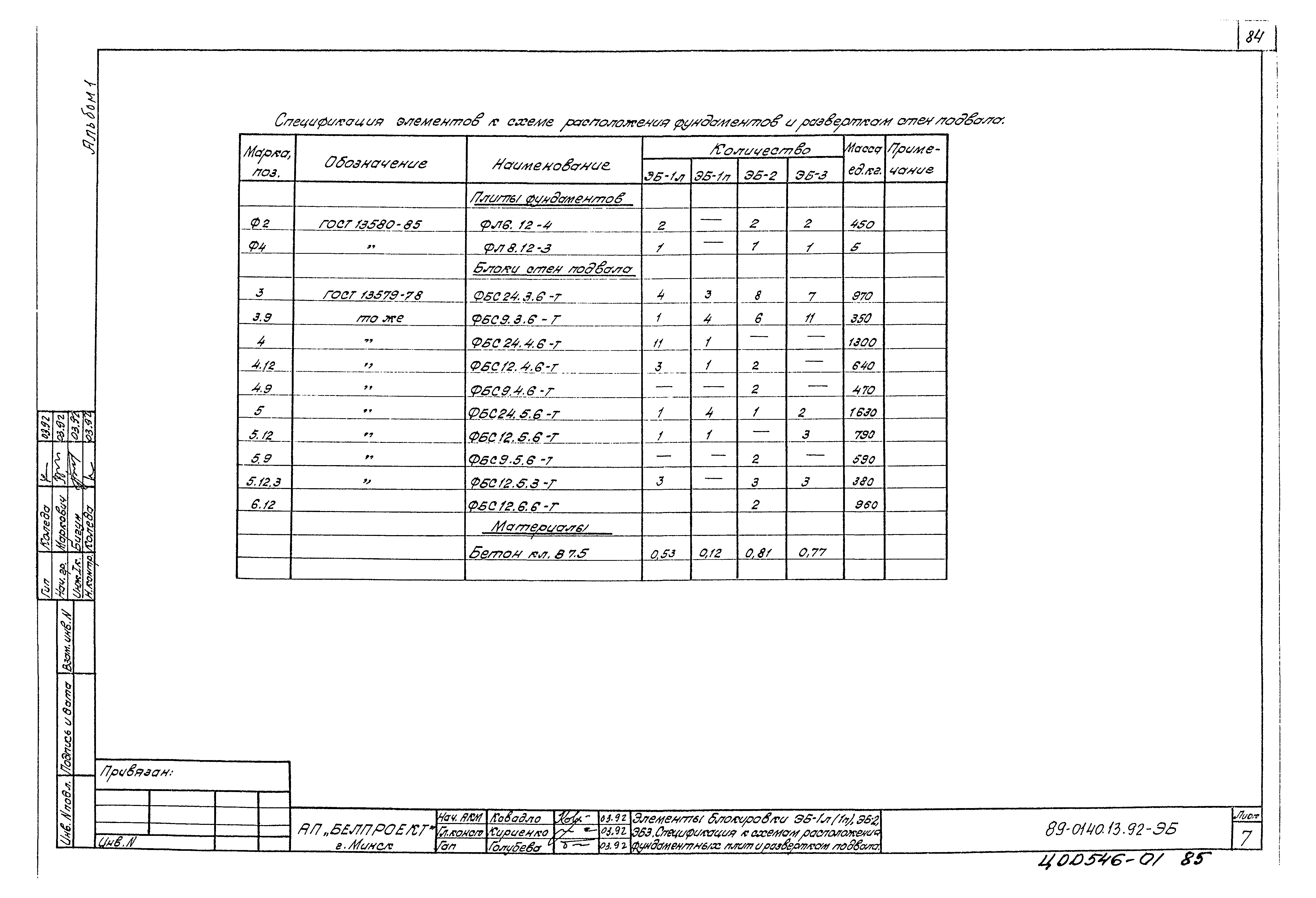 Типовой проект 89-0140.13.92