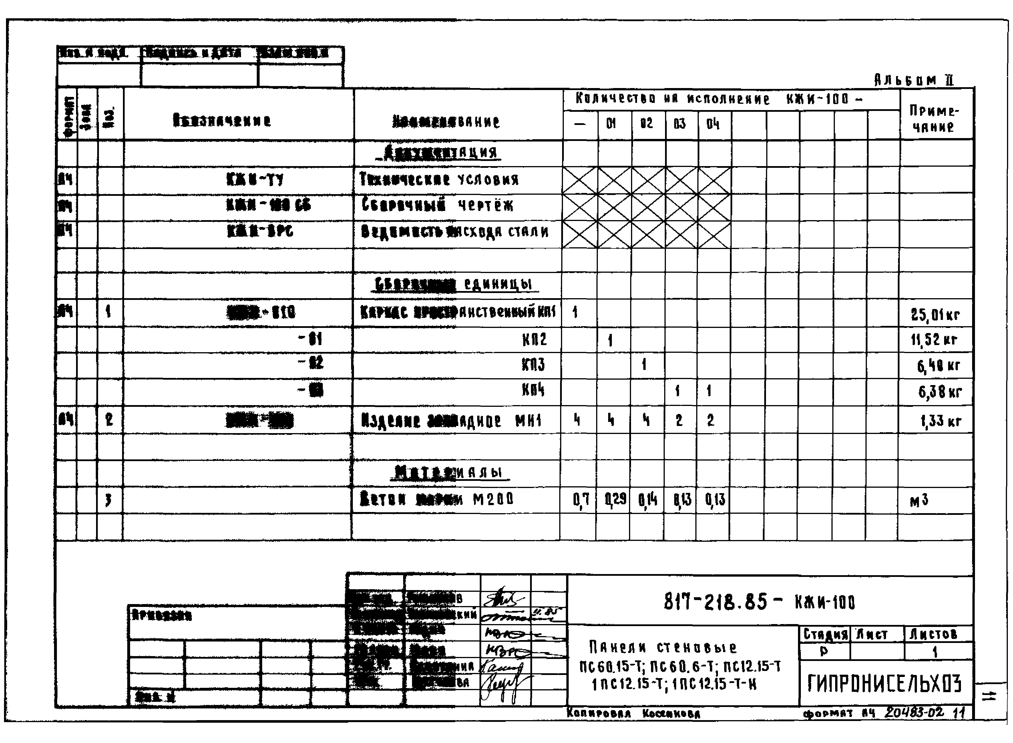 Типовой проект 817-218.85