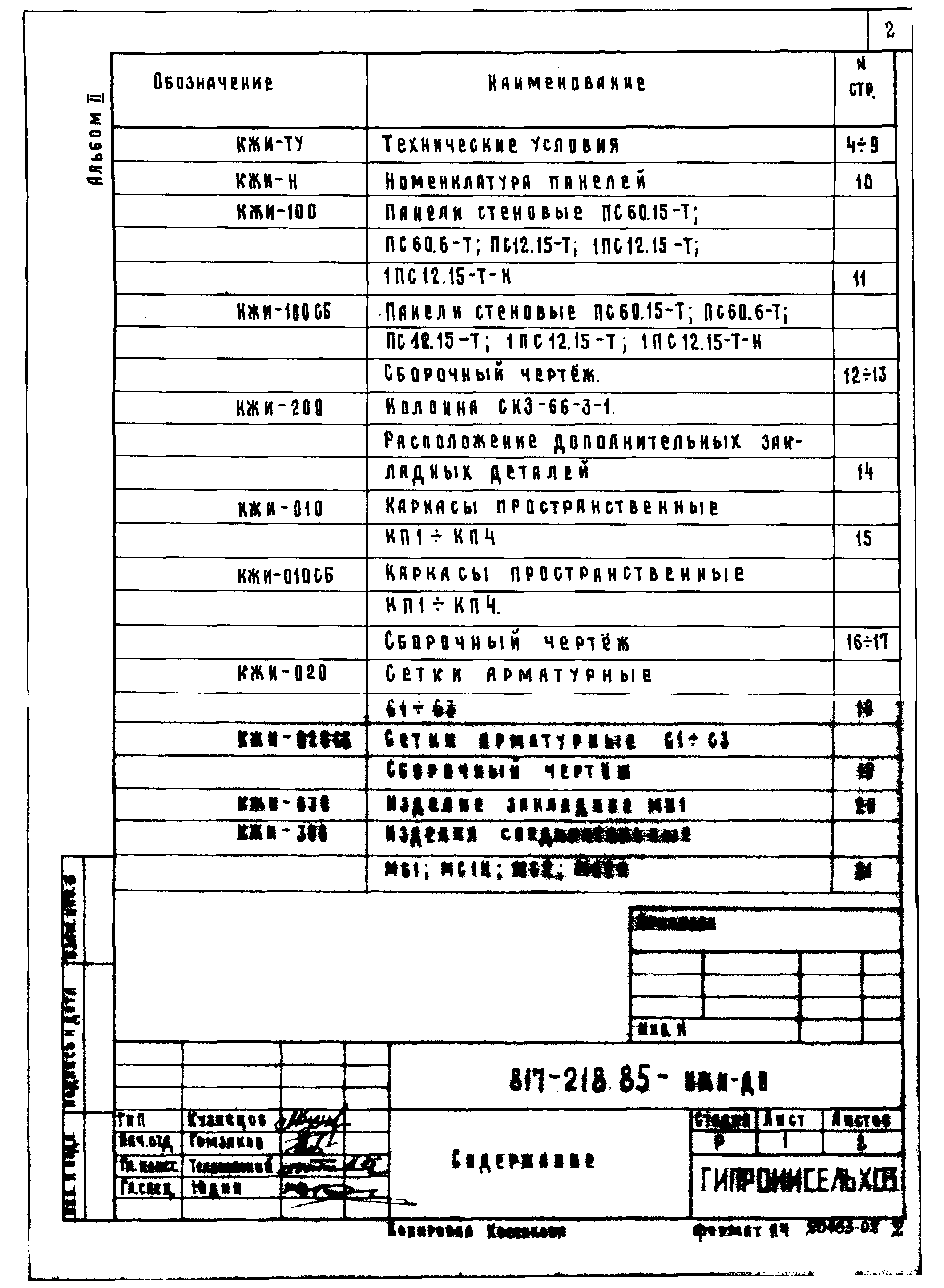 Типовой проект 817-218.85