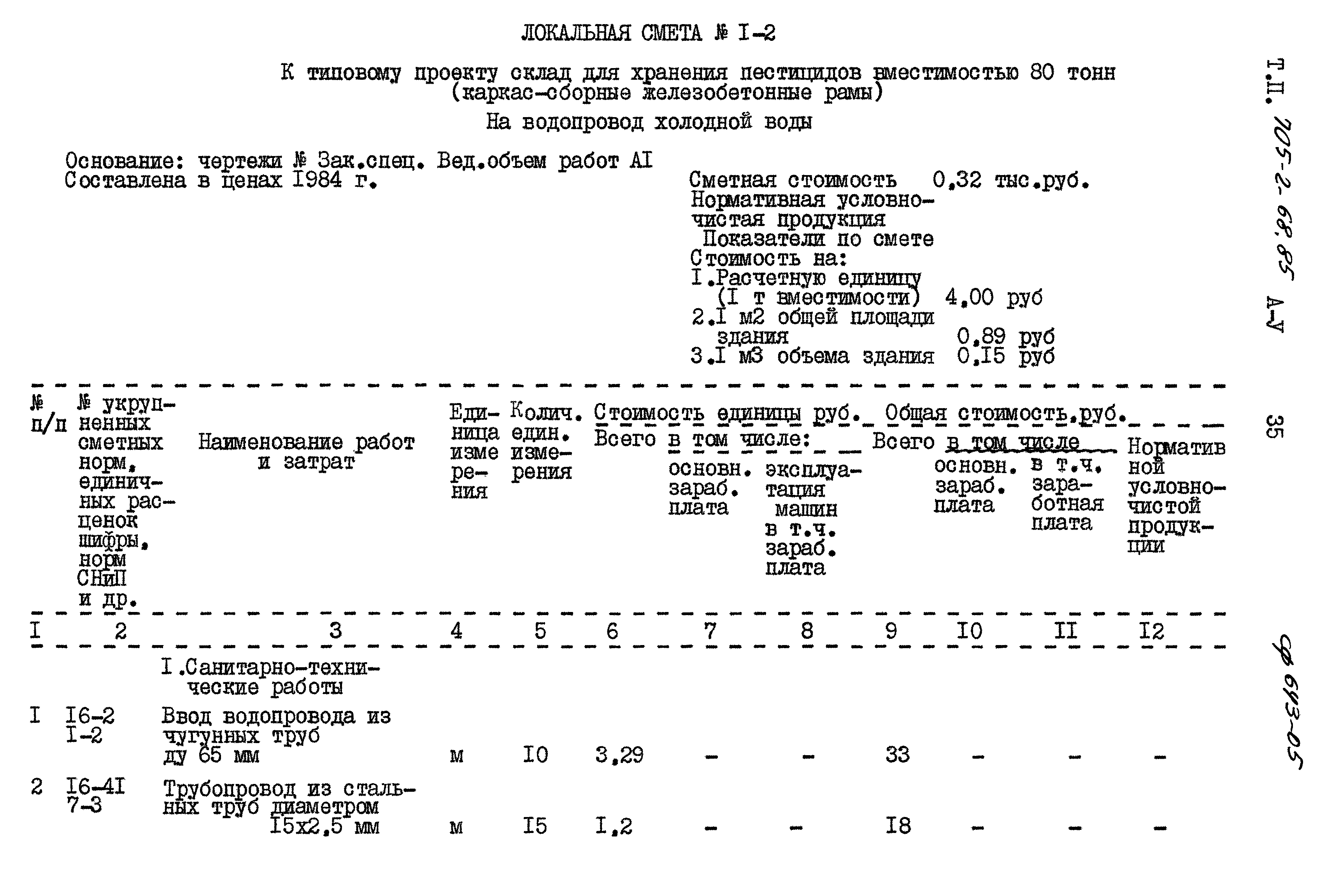 Типовой проект 705-2-68.85