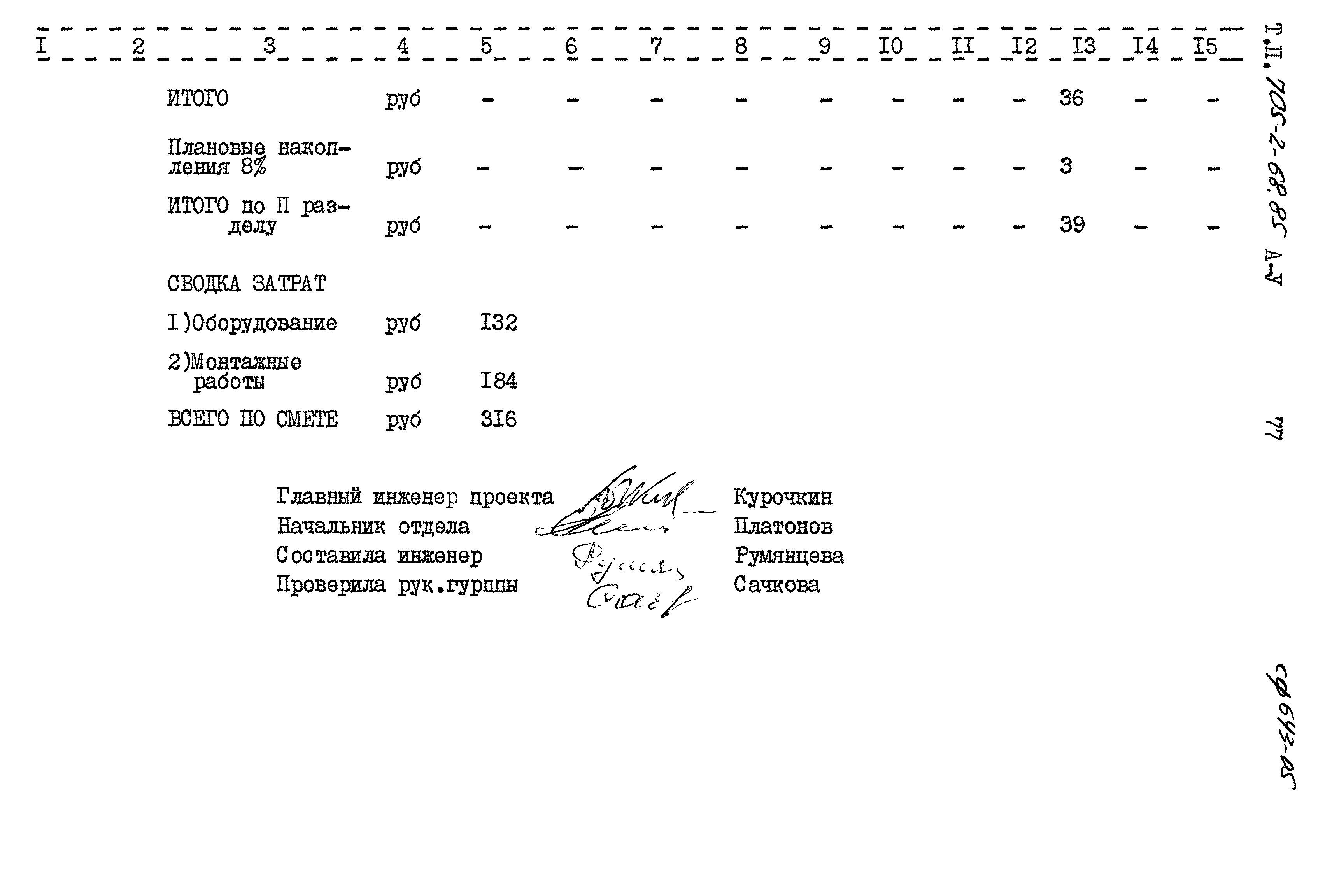 Типовой проект 705-2-68.85