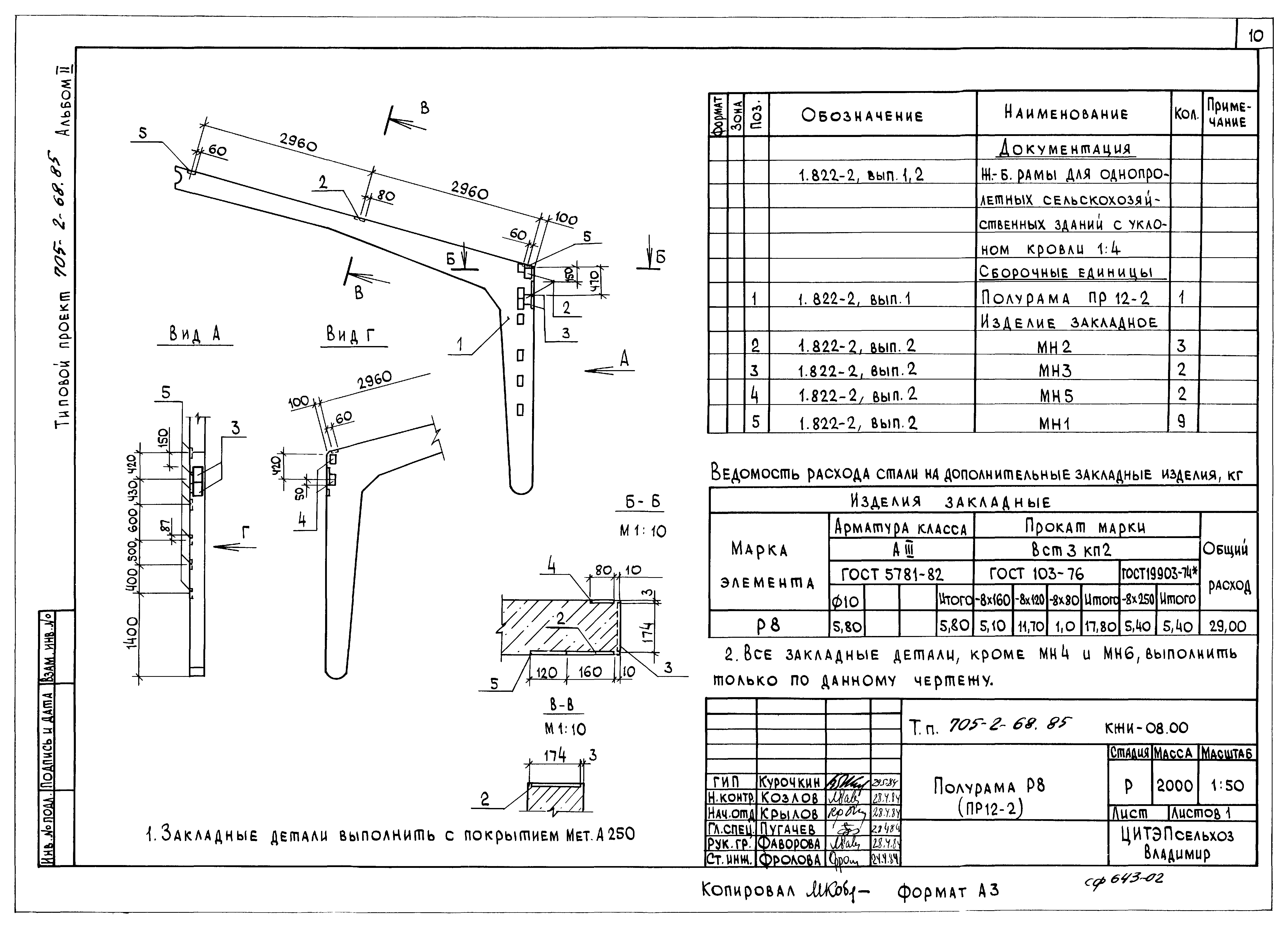 Типовой проект 705-2-68.85