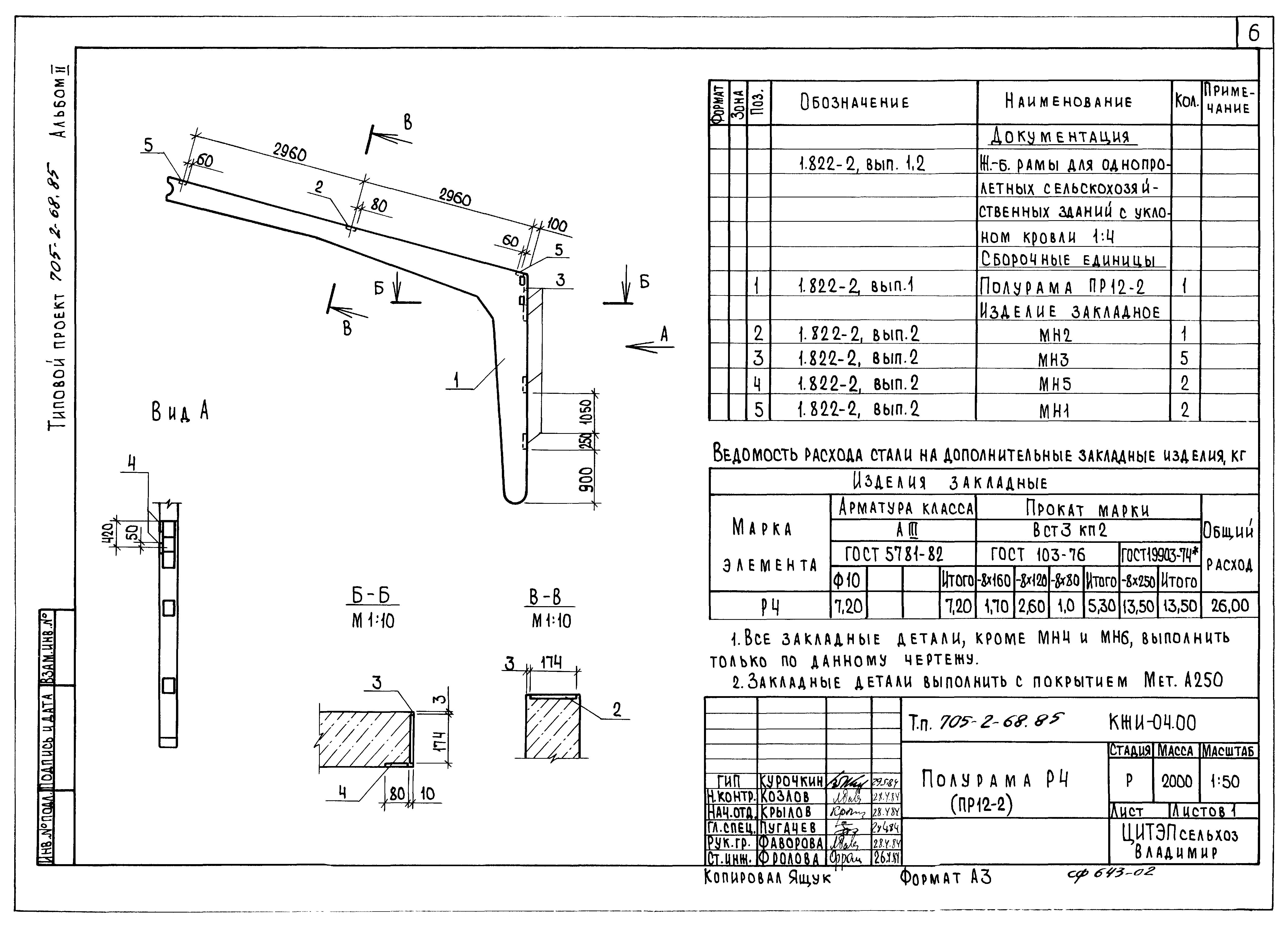 Типовой проект 705-2-68.85