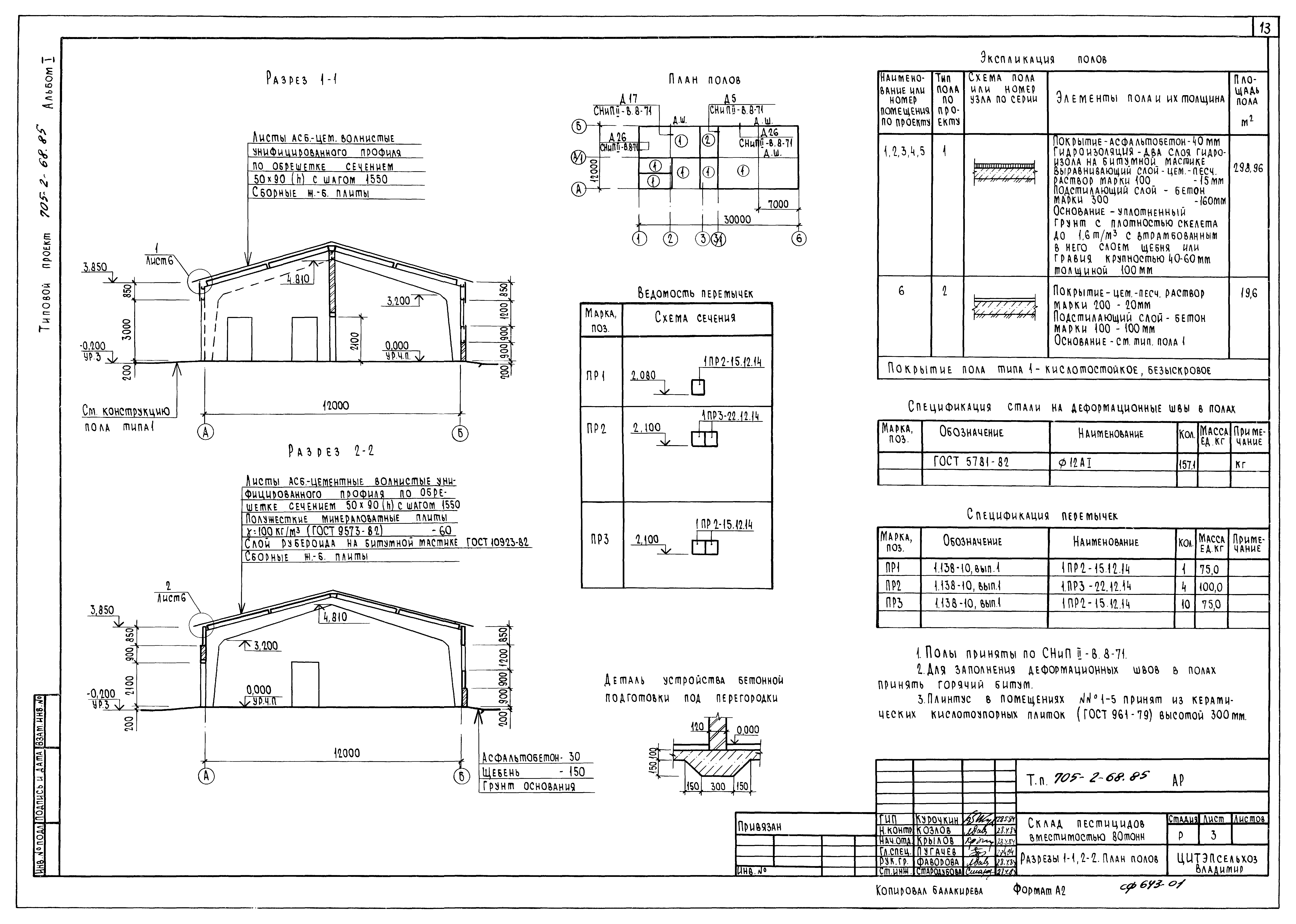Типовой проект 705-2-68.85