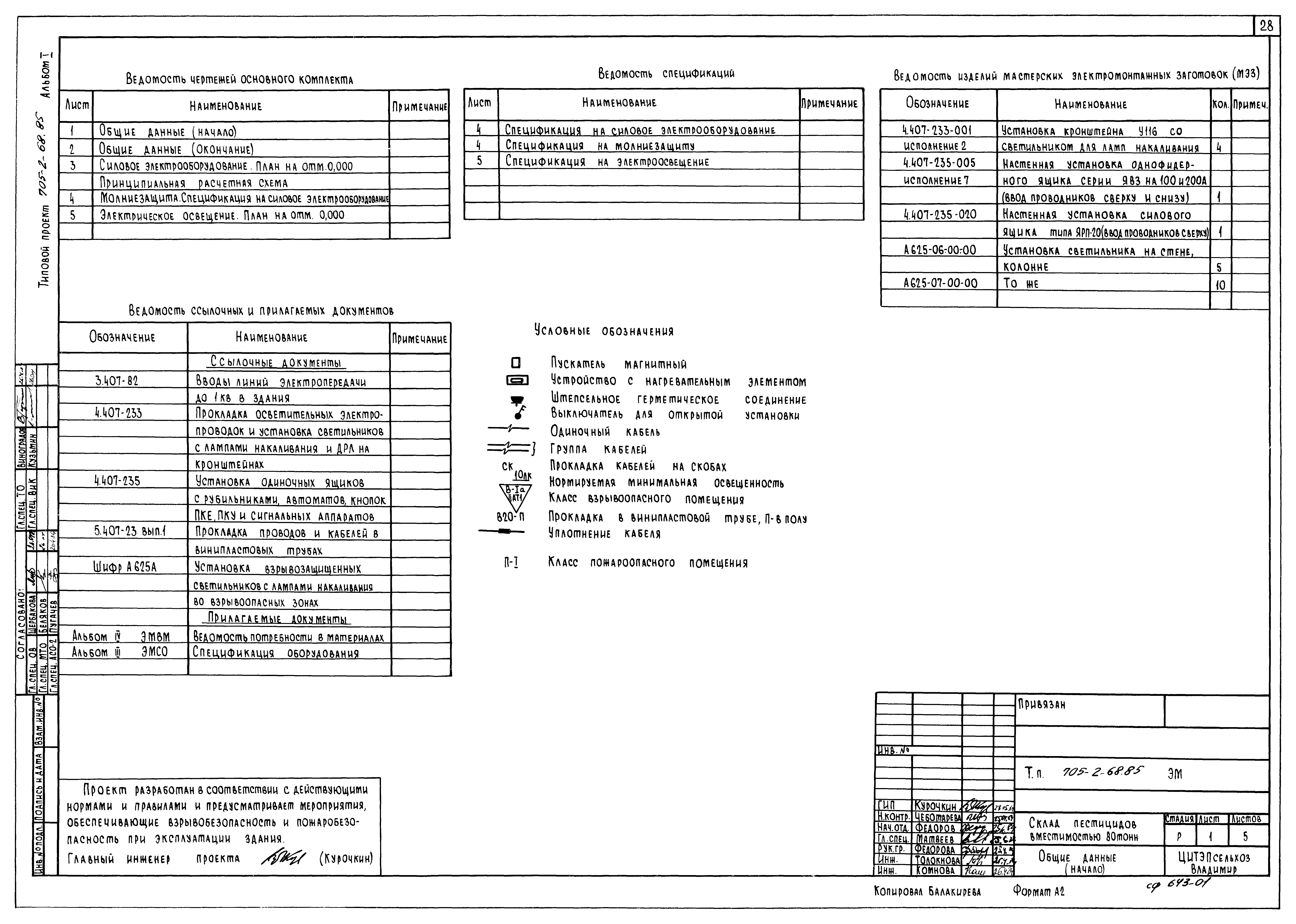 Типовой проект 705-2-68.85