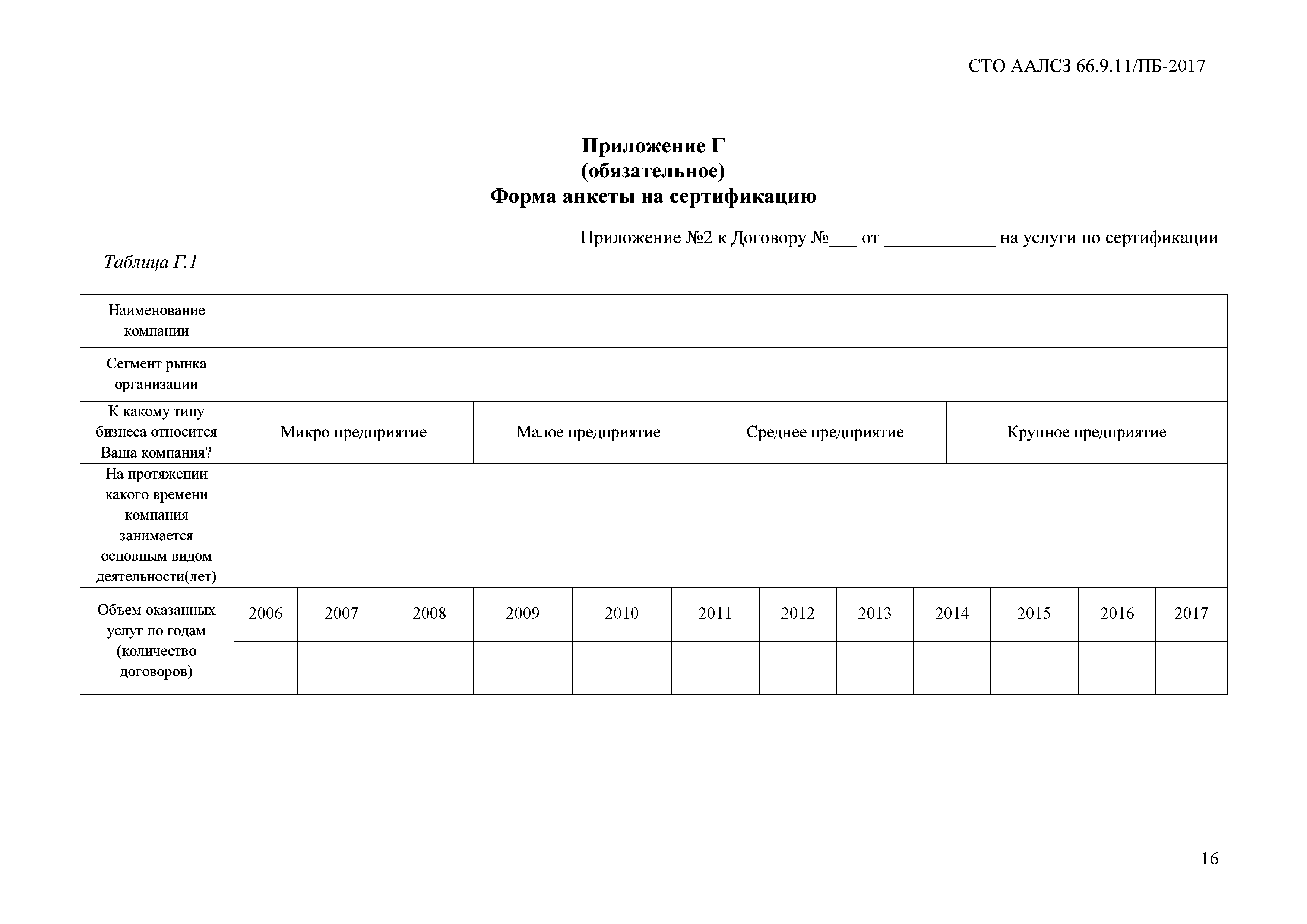СТО ААЛСЗ 66.9.11/ПБ-2017