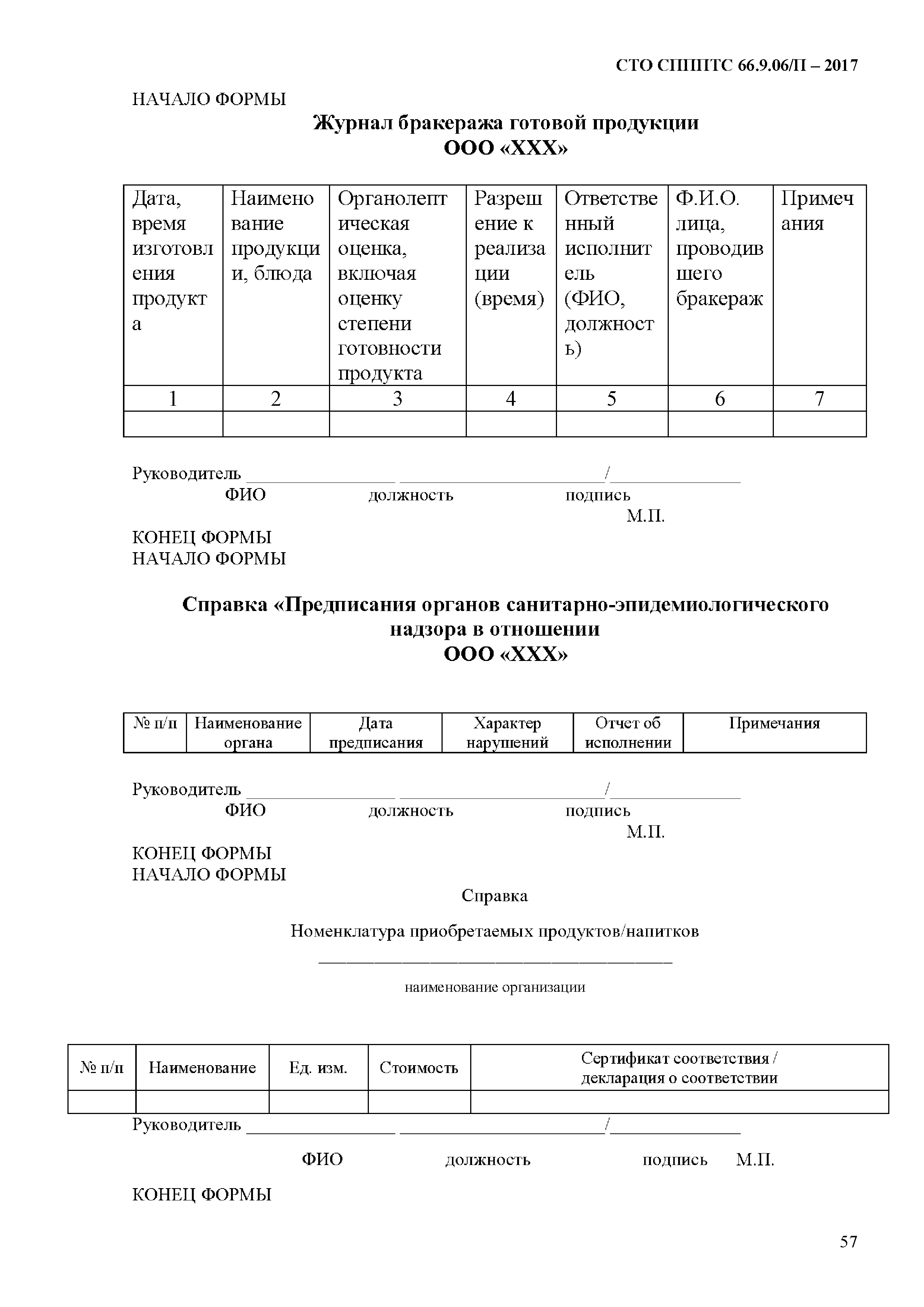 СТО СППП ТС 66.9.06/П-2017