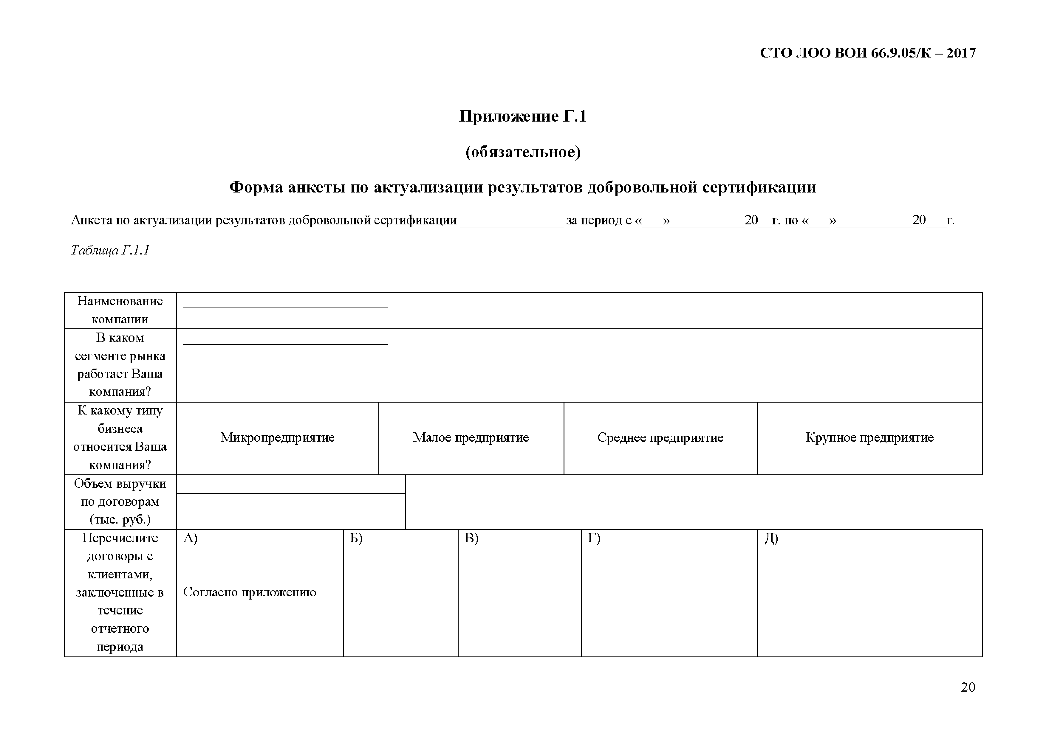 СТО ЛОО ВОИ 66.9.05/К-2017