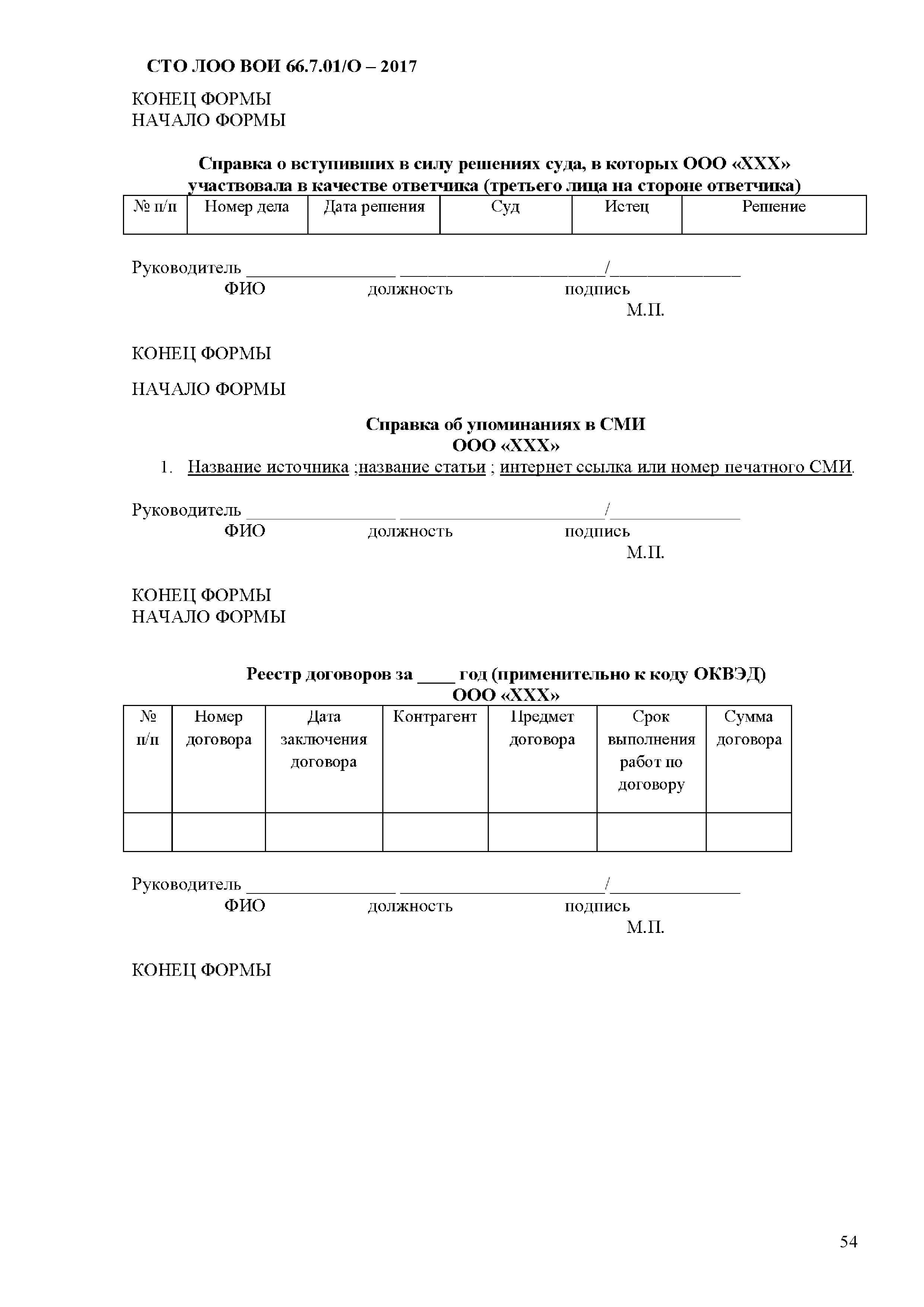 СТО ЛОО ВОИ 66.7.01/О-2017