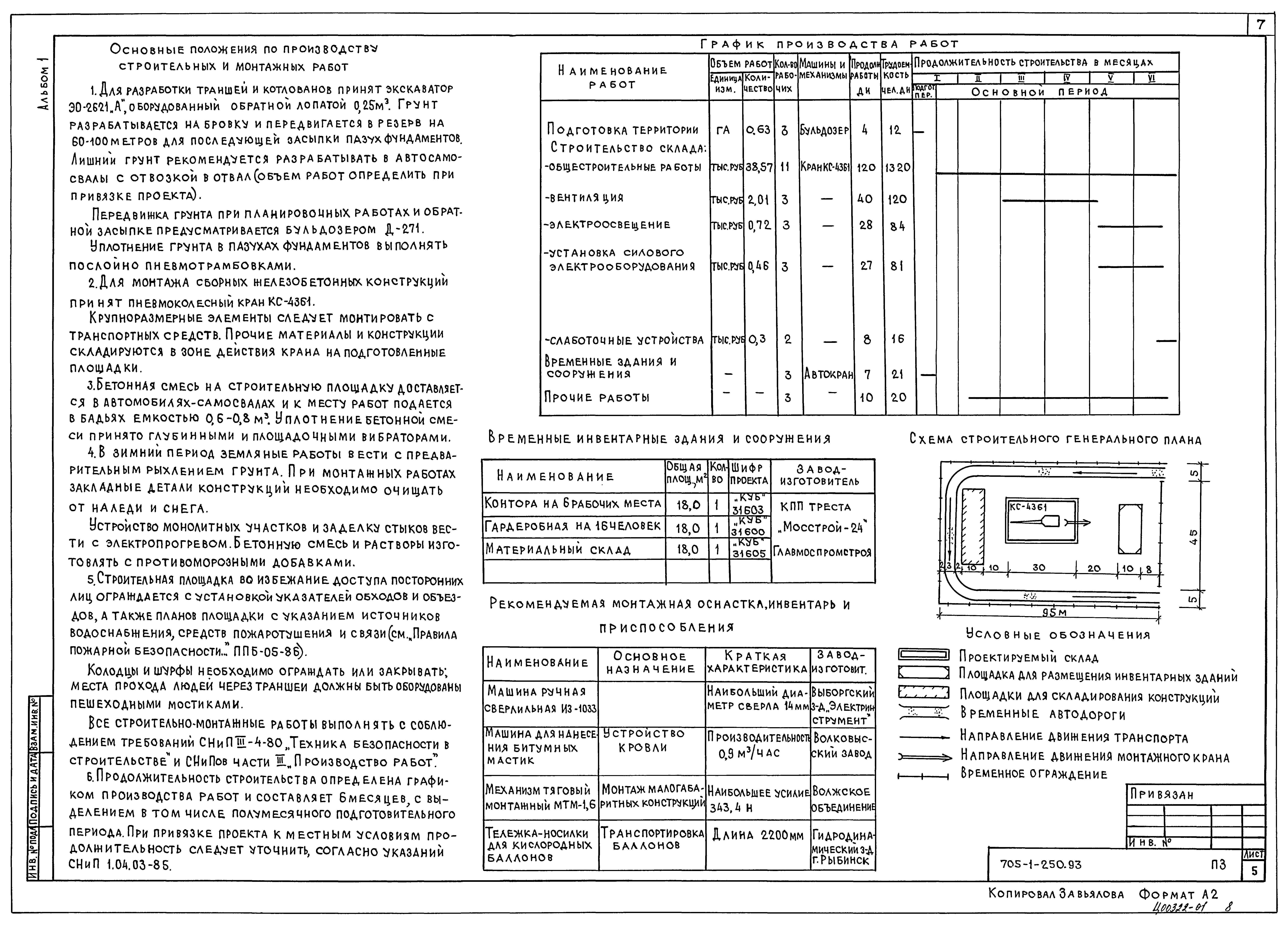 Типовой проект 705-1-250.93