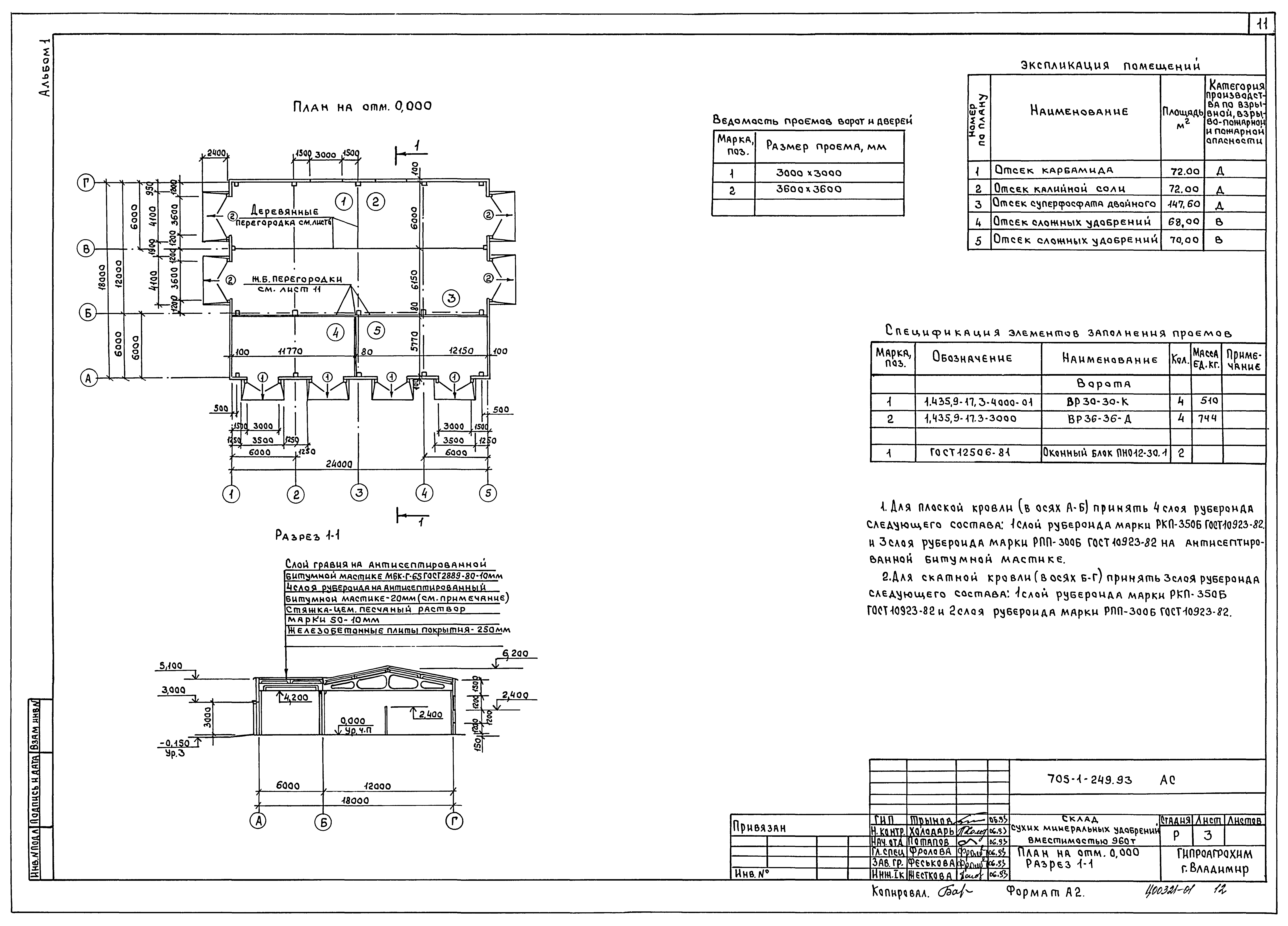 Типовой проект 705-1-249.93