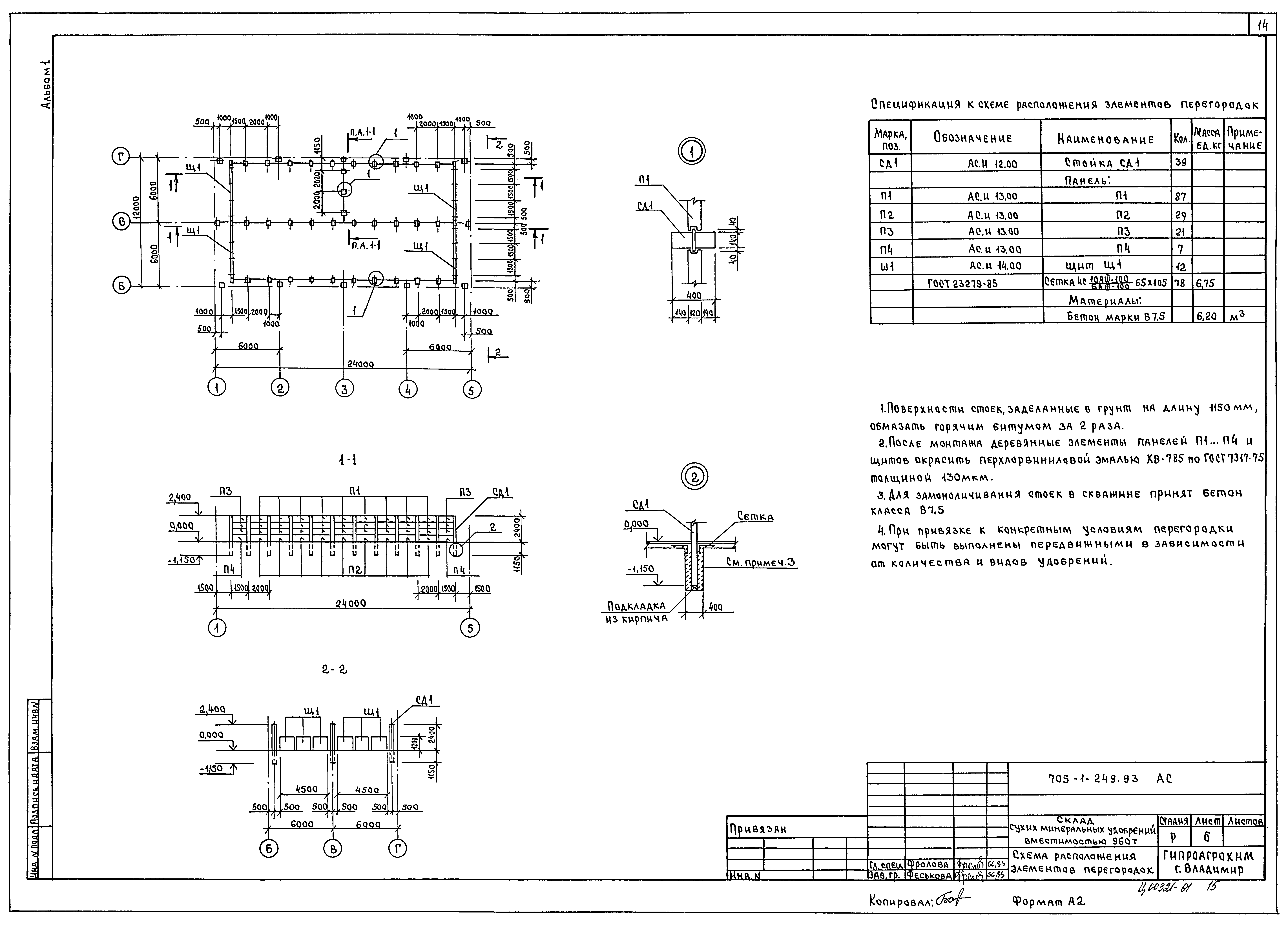 Типовой проект 705-1-249.93