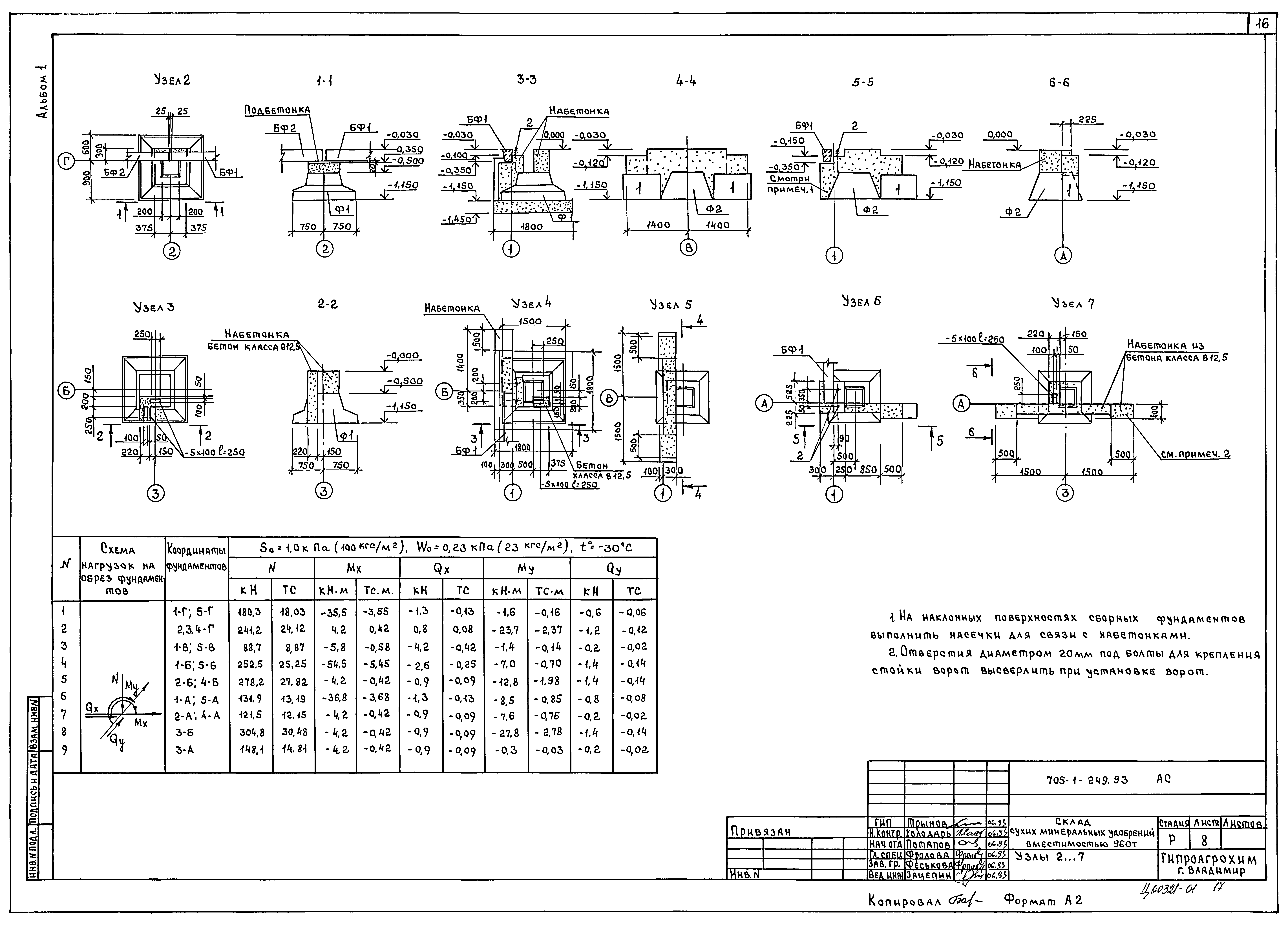 Типовой проект 705-1-249.93