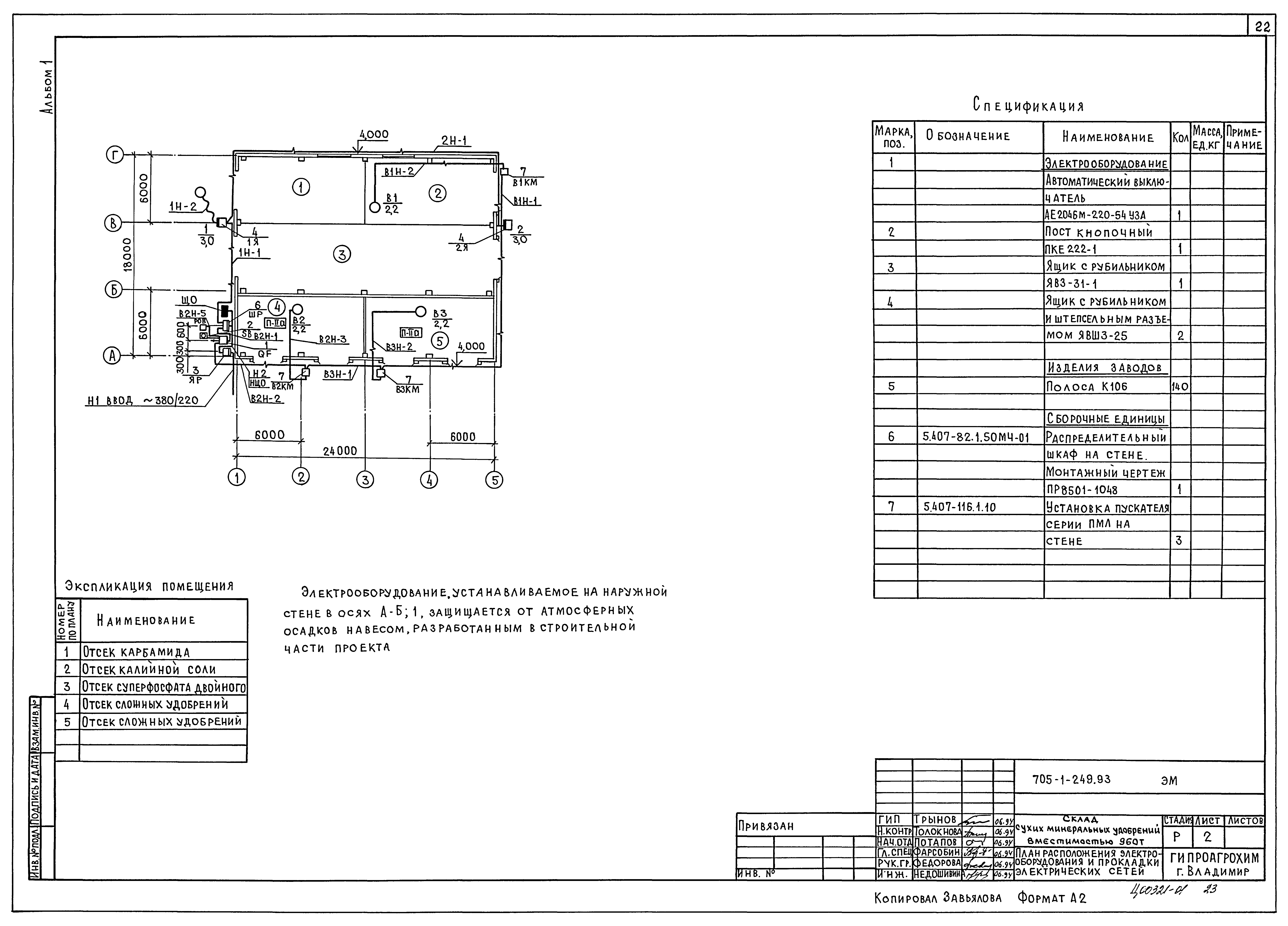 Типовой проект 705-1-249.93