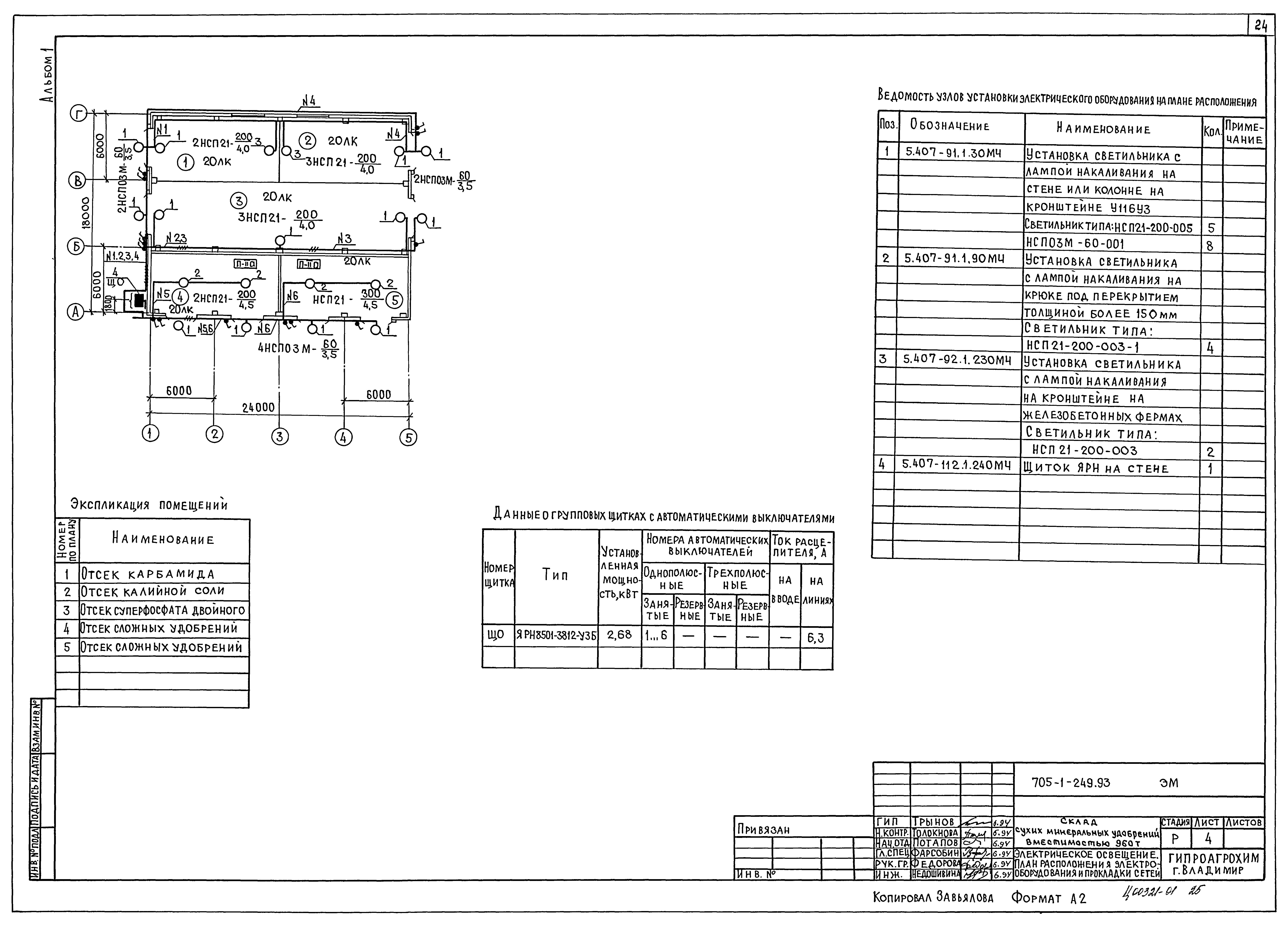 Типовой проект 705-1-249.93