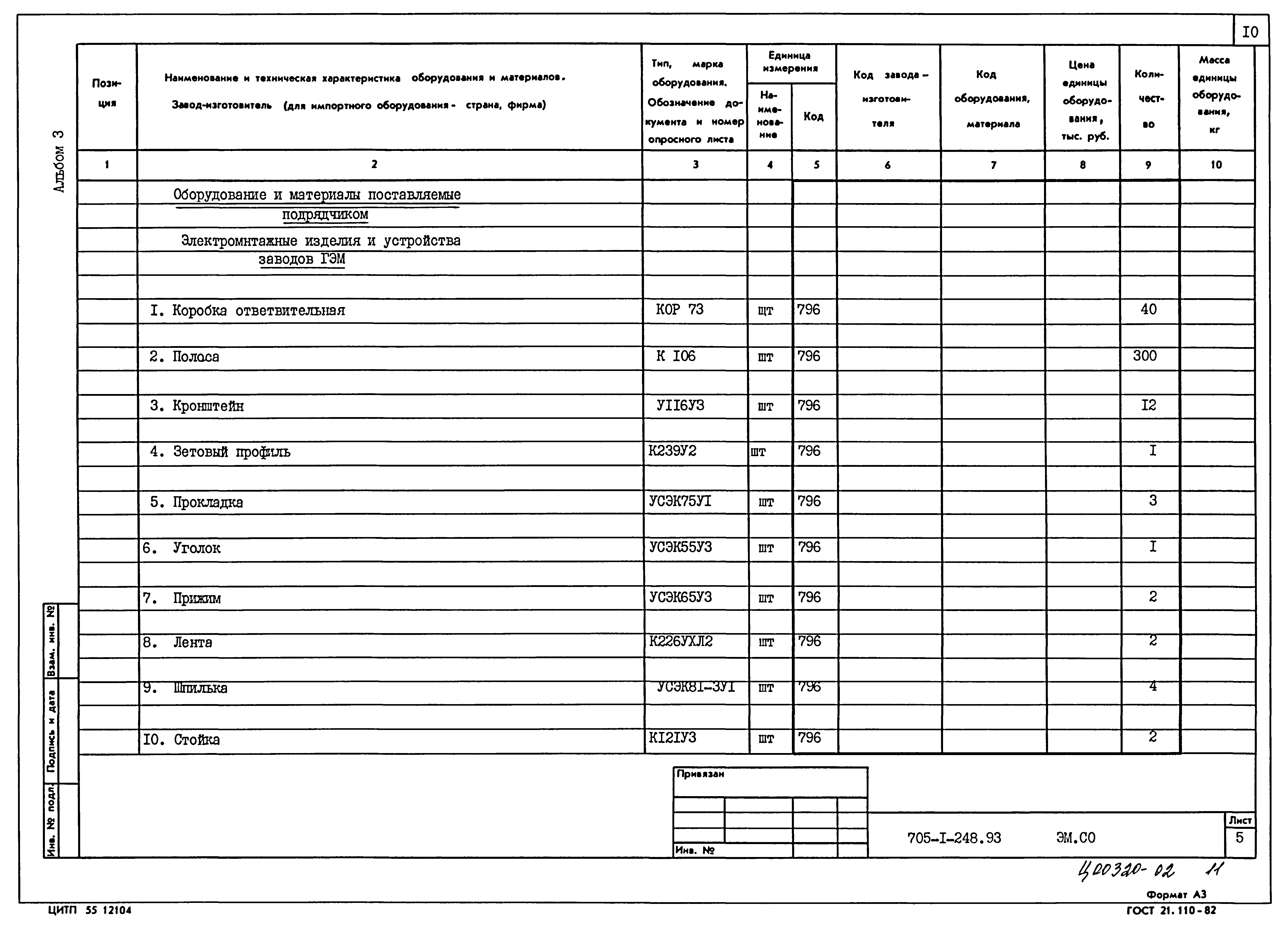 Типовой проект 705-1-248.93