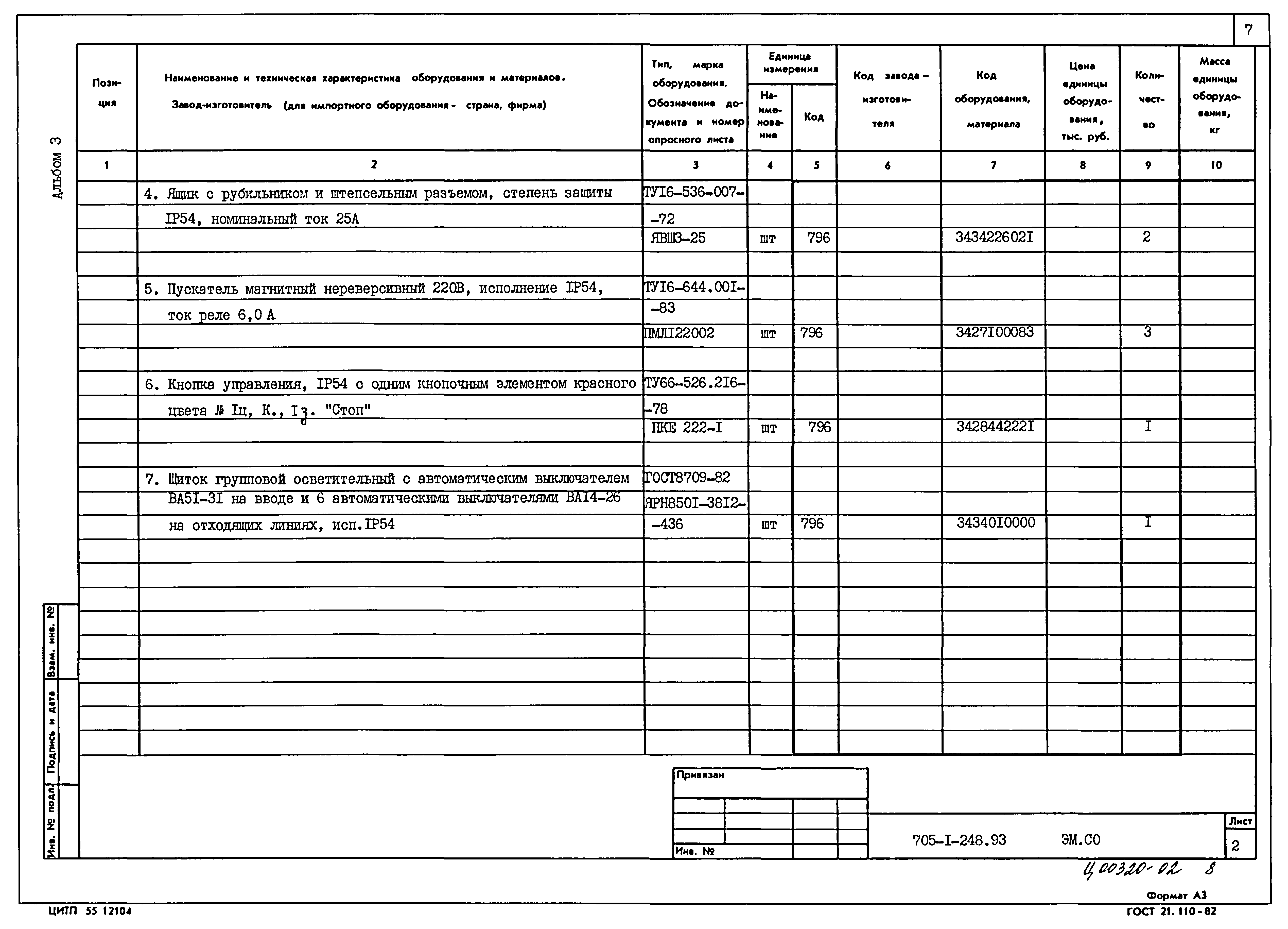 Типовой проект 705-1-248.93