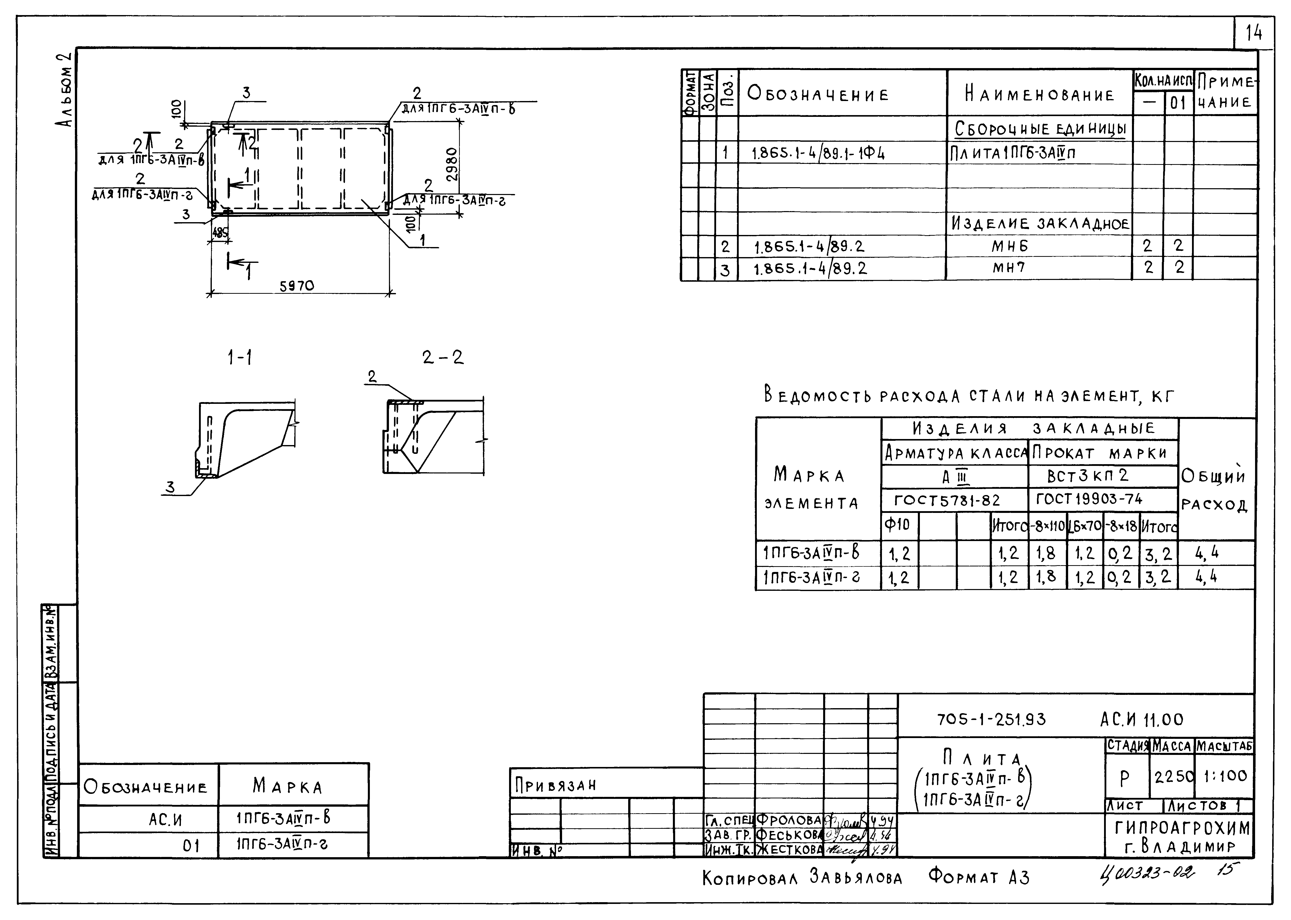 Типовой проект 705-1-248.93