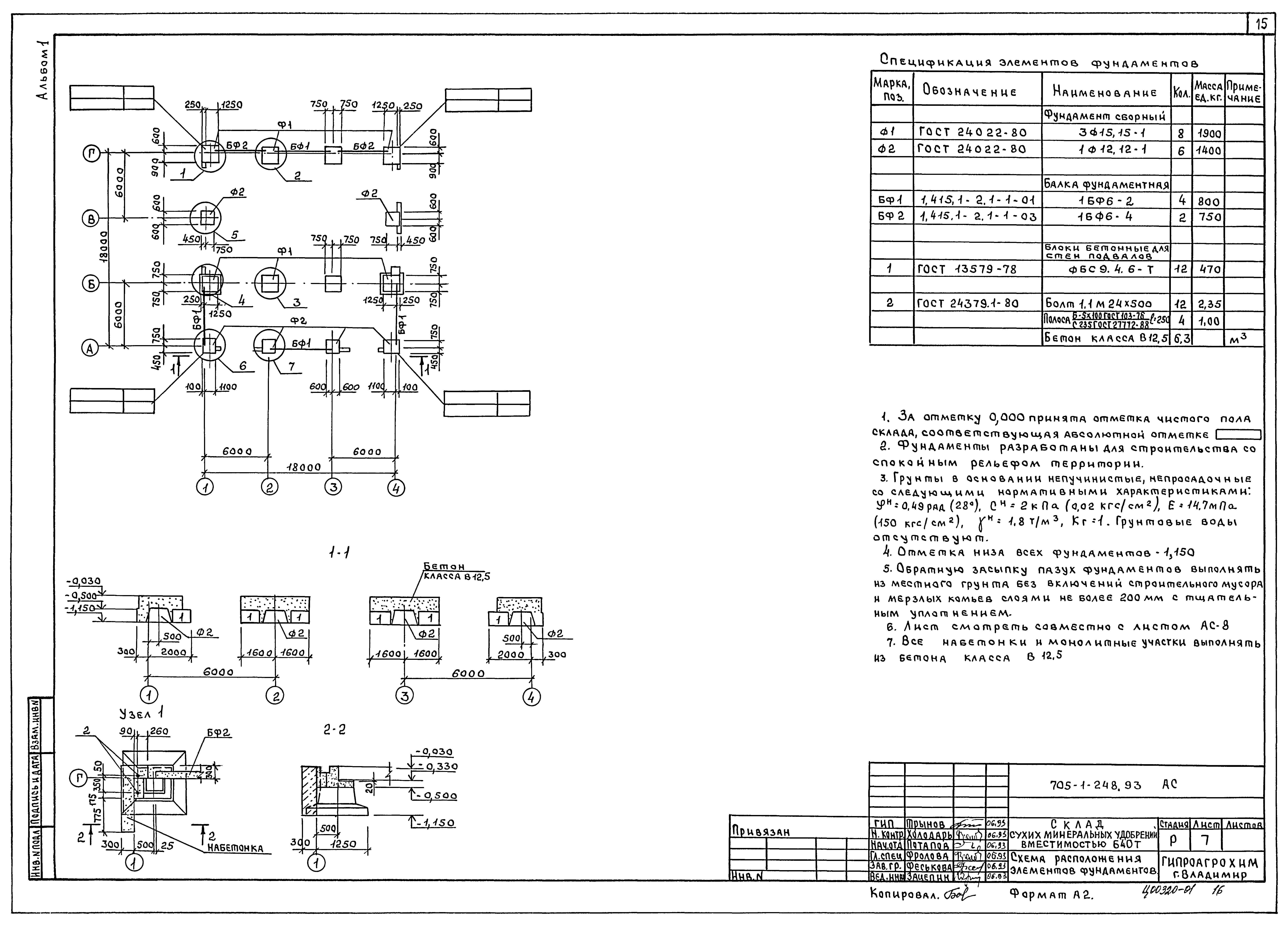 Типовой проект 705-1-248.93