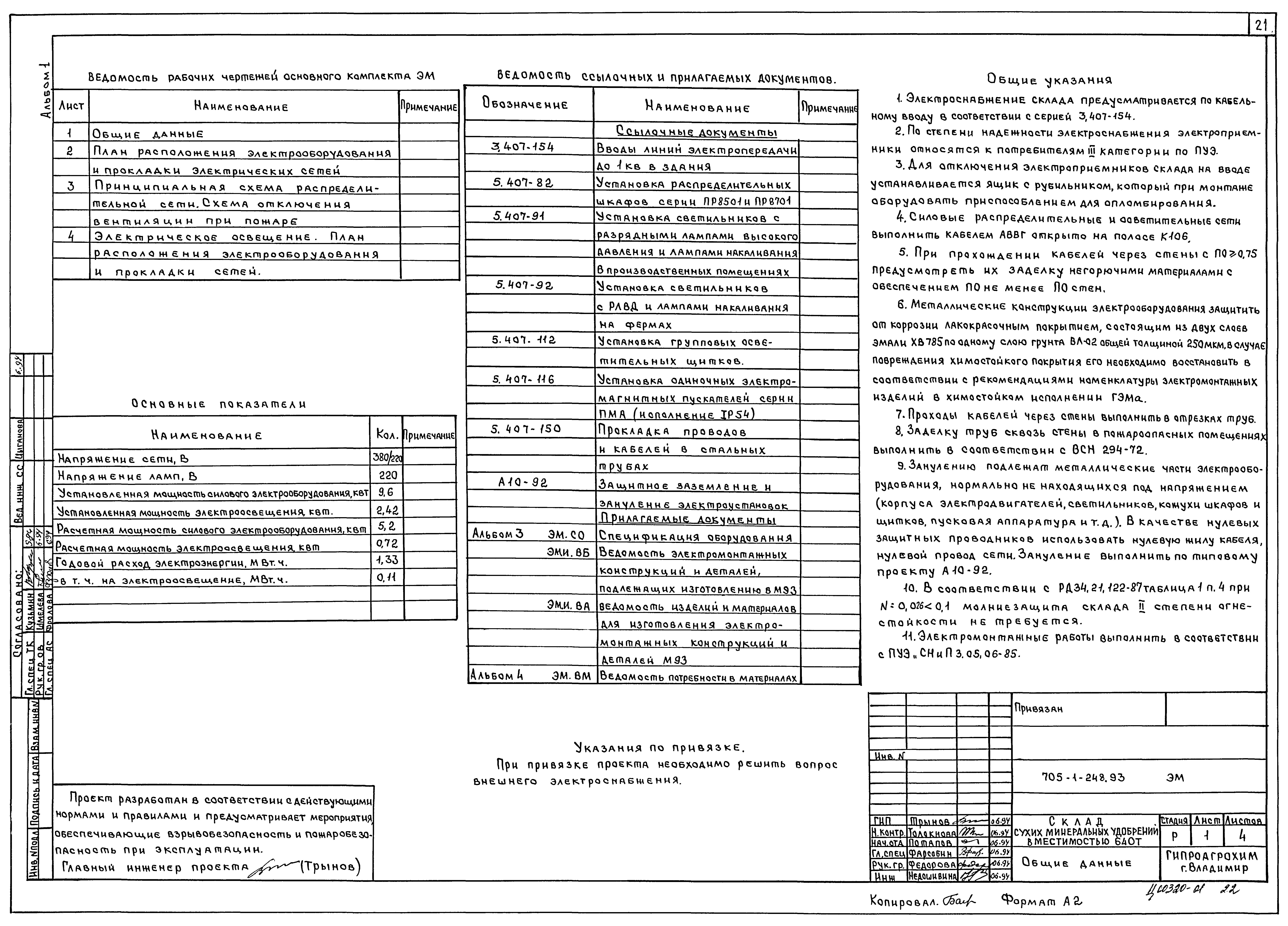 Типовой проект 705-1-248.93