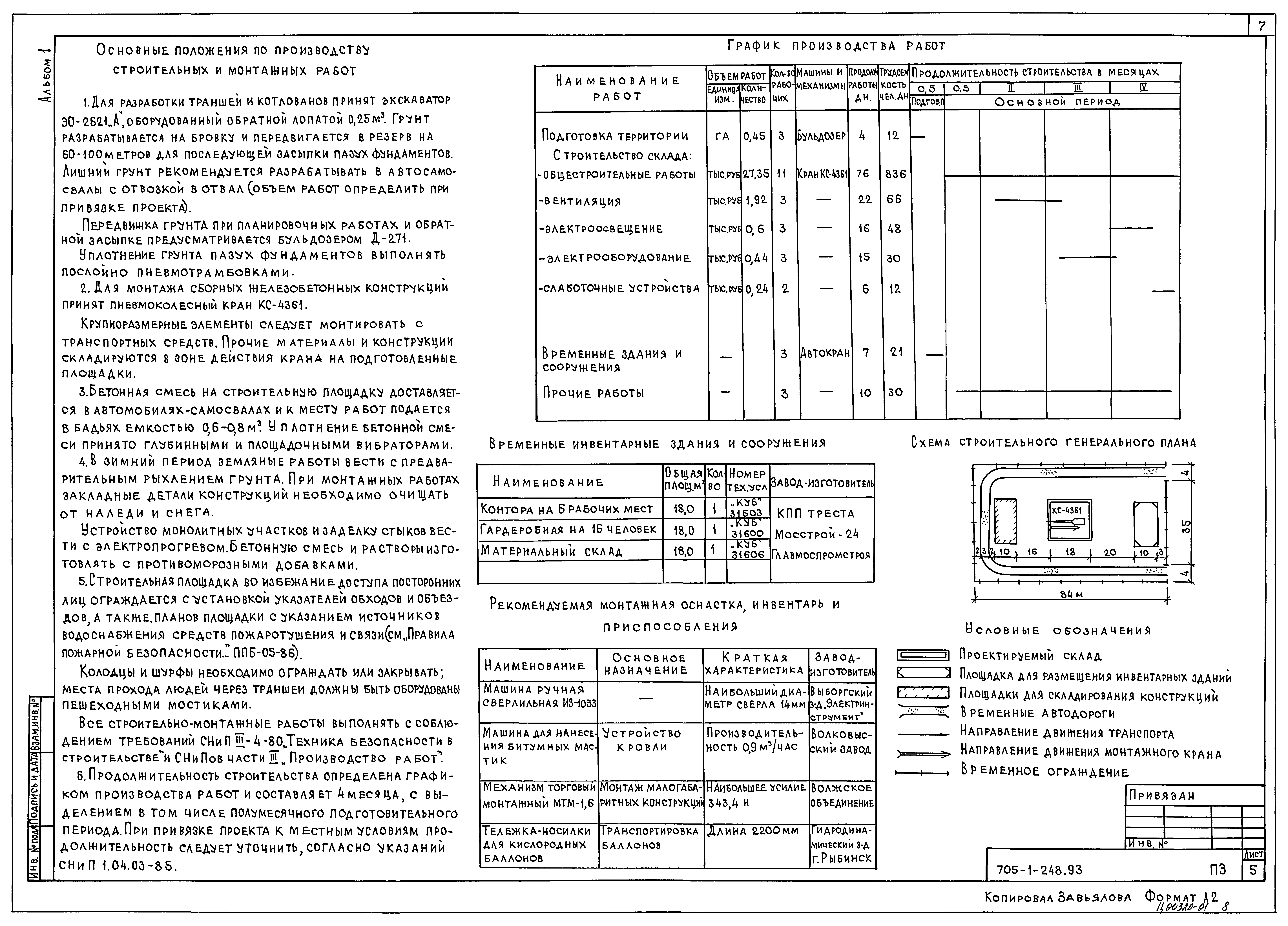 Типовой проект 705-1-248.93