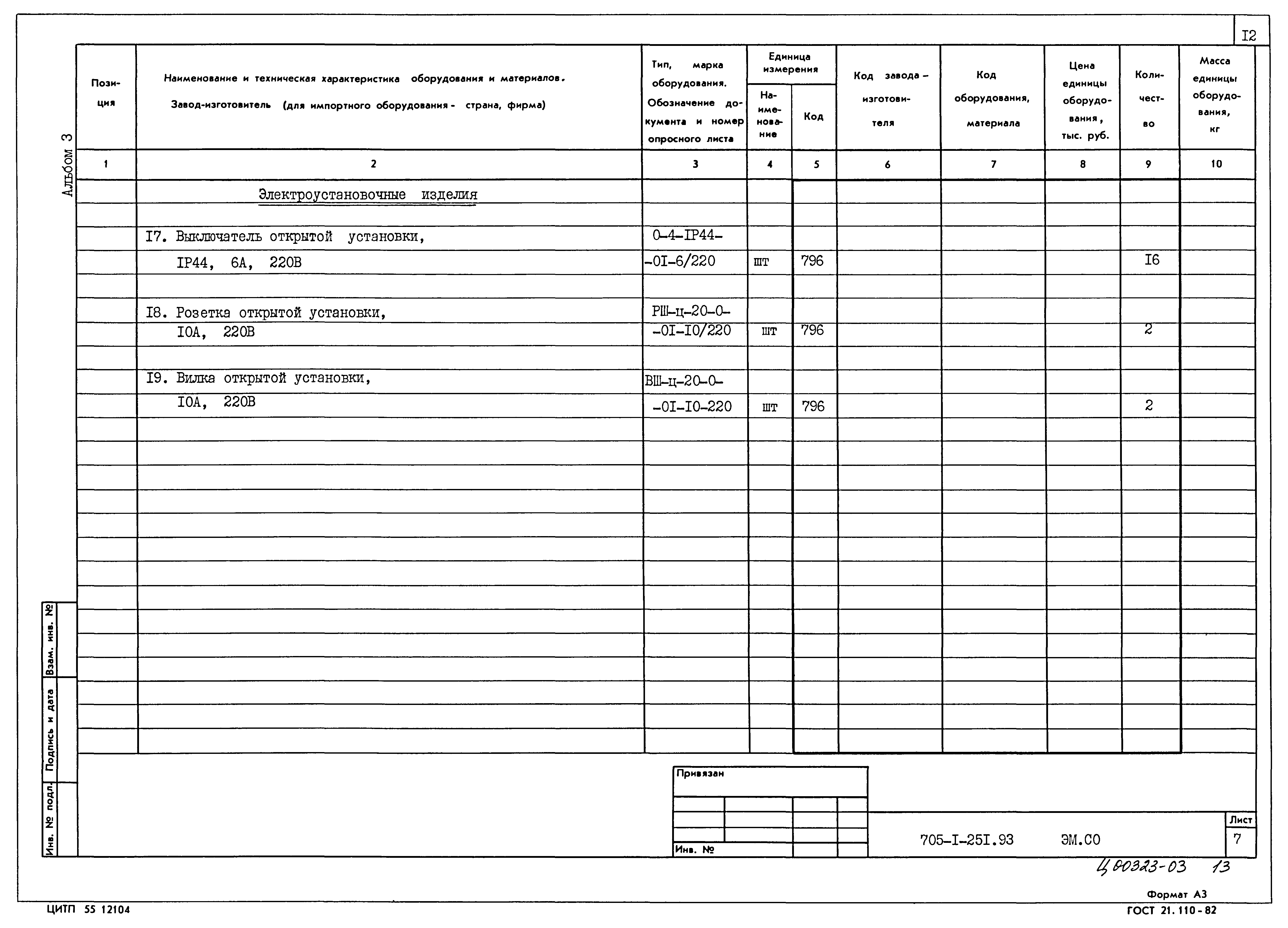 Типовой проект 705-1-251.93