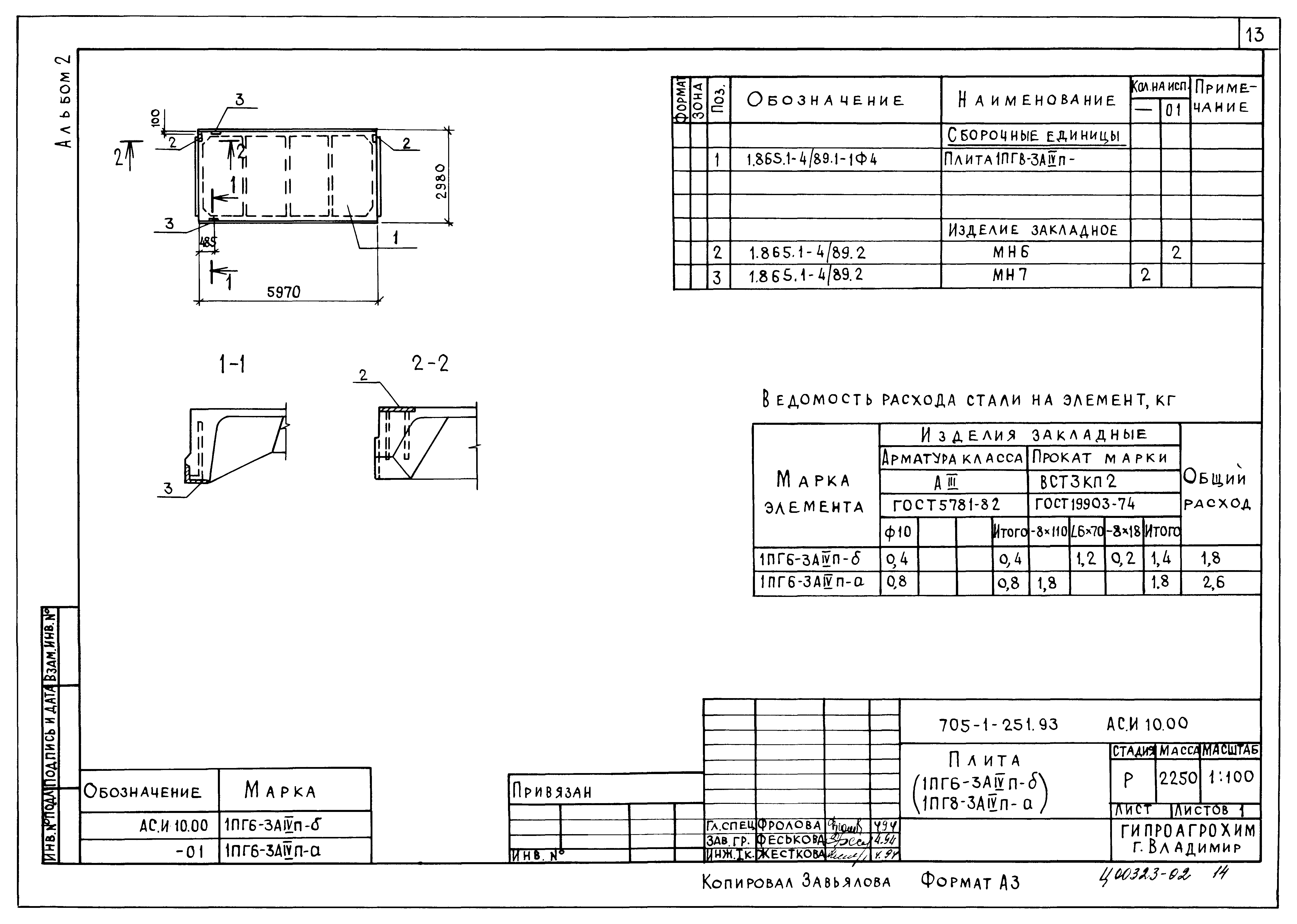 Типовой проект 705-1-251.93