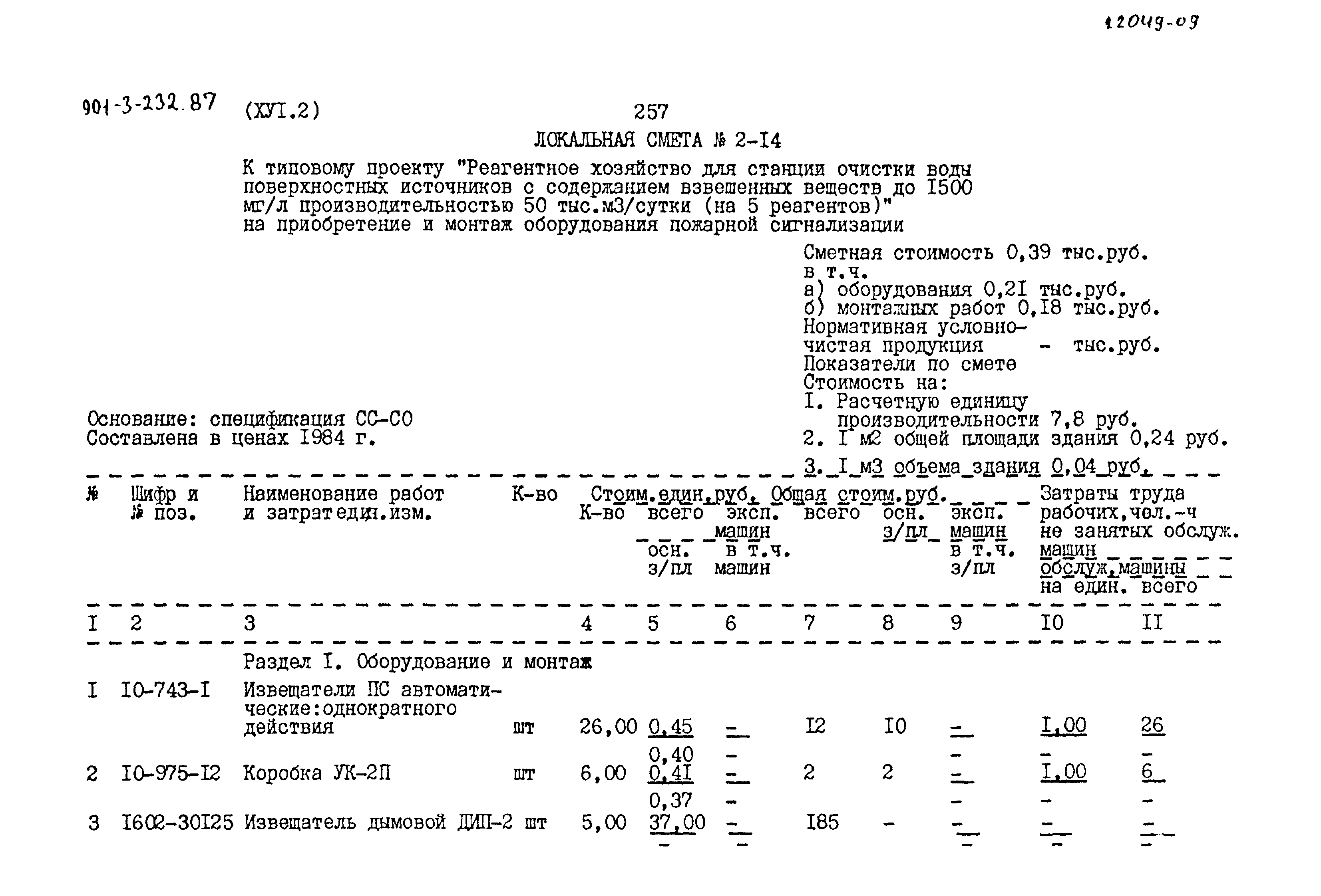 Типовой проект 901-3-232.87