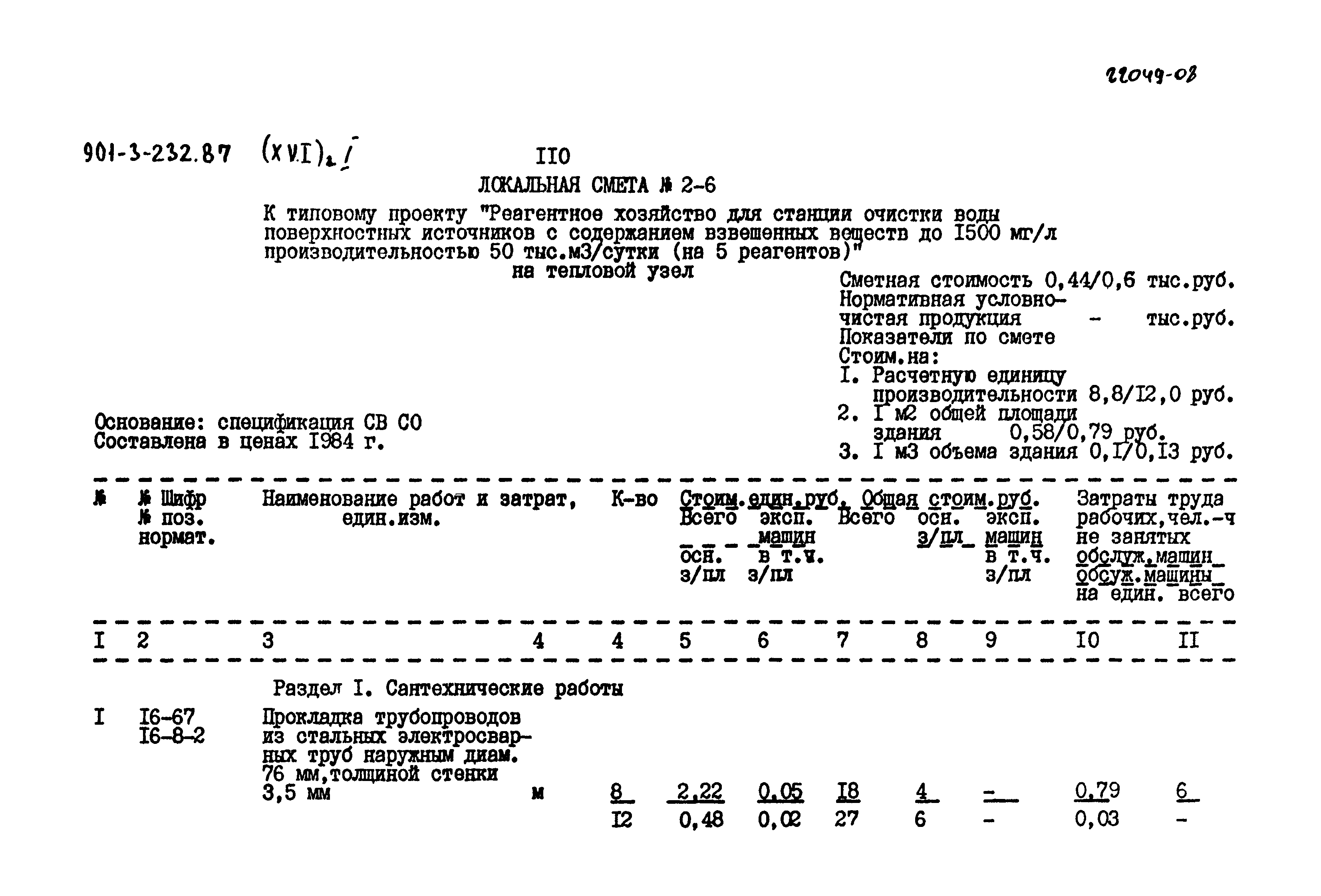 Типовой проект 901-3-232.87