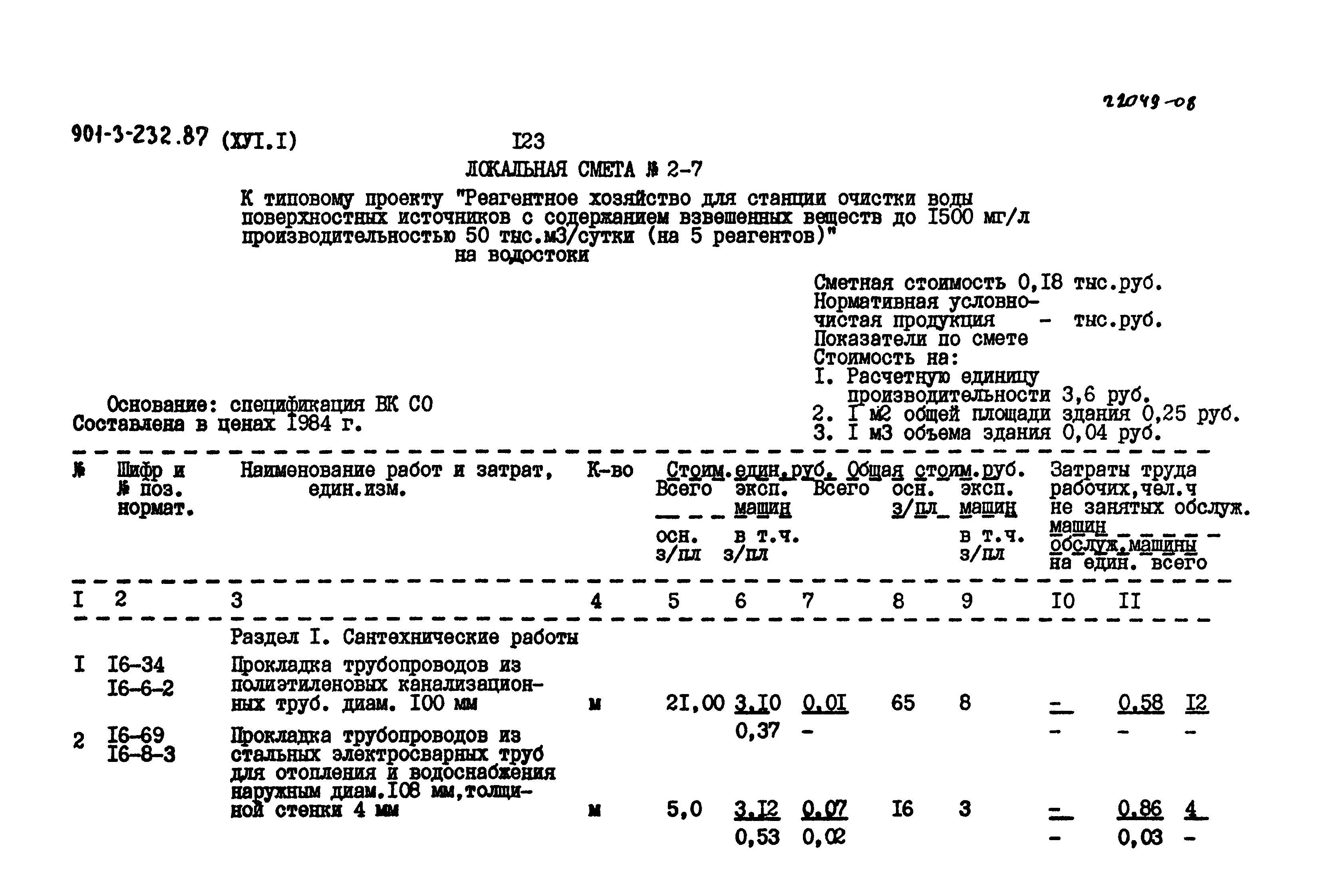 Типовой проект 901-3-232.87