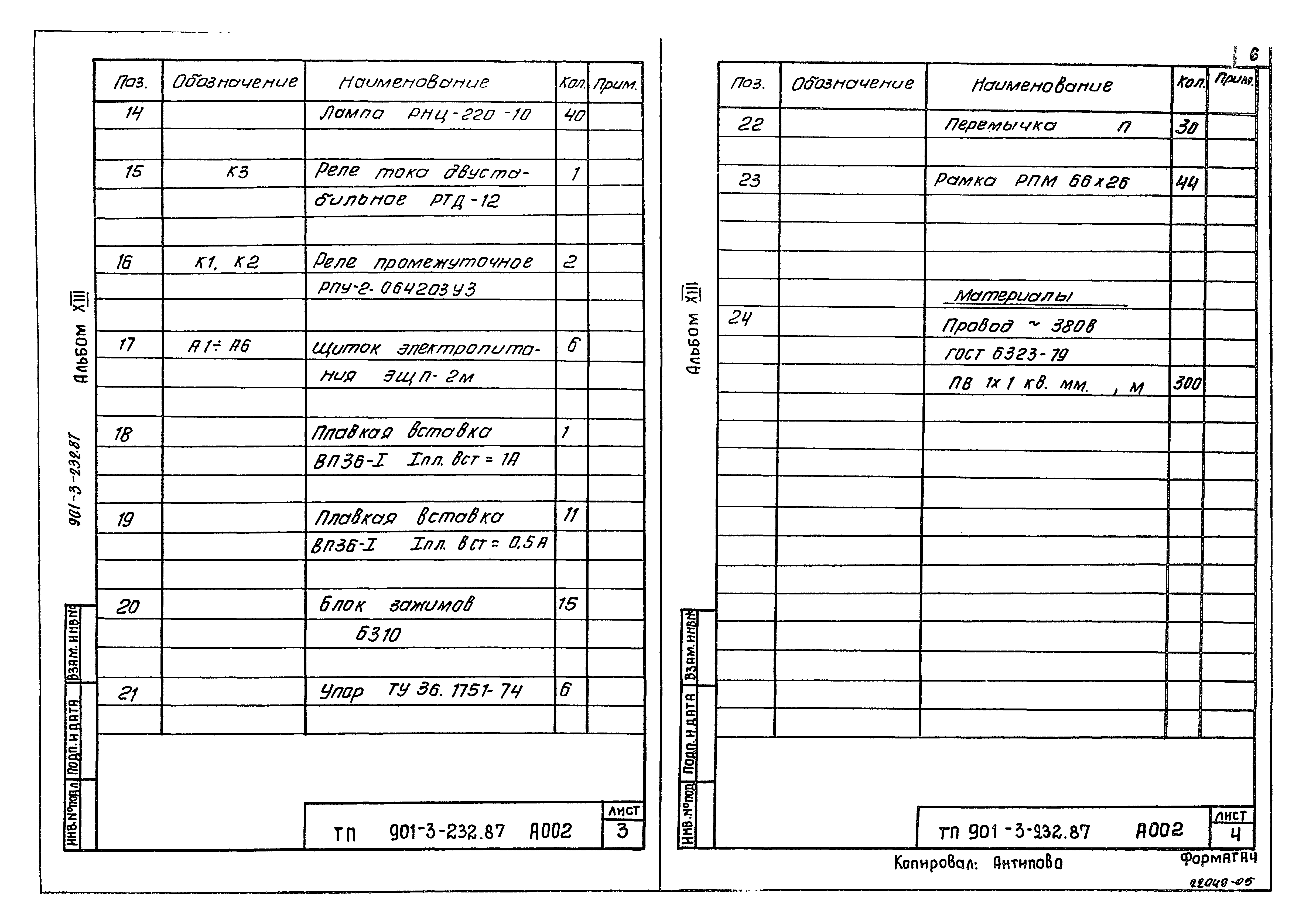 Типовой проект 901-3-232.87